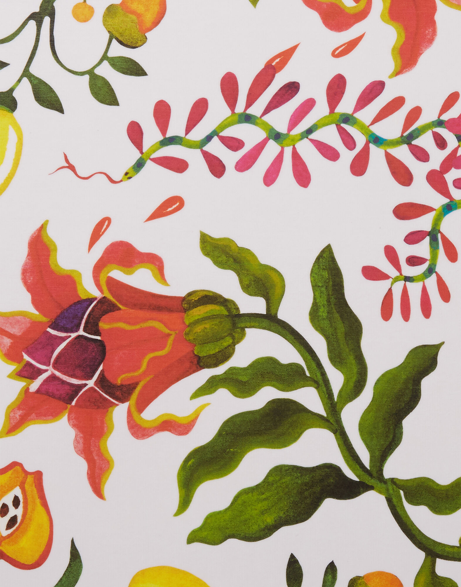 La DoubleJ Round Printed Tray Eden TRA0002WOD001HLE0008