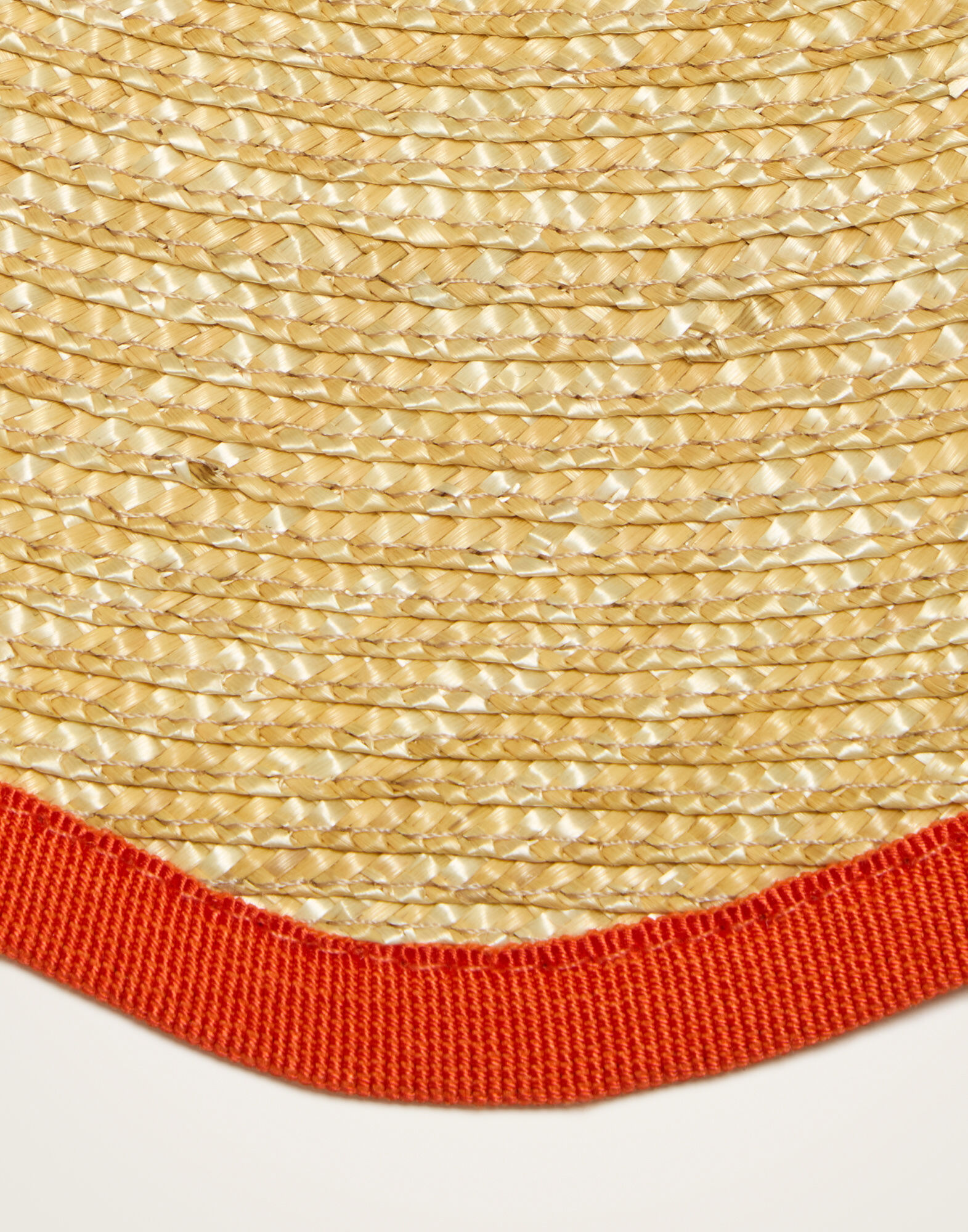 La DoubleJ Straw Cloud Placemats Set Of 2 Solid Orange PMT0031STR001SOLIDOR02