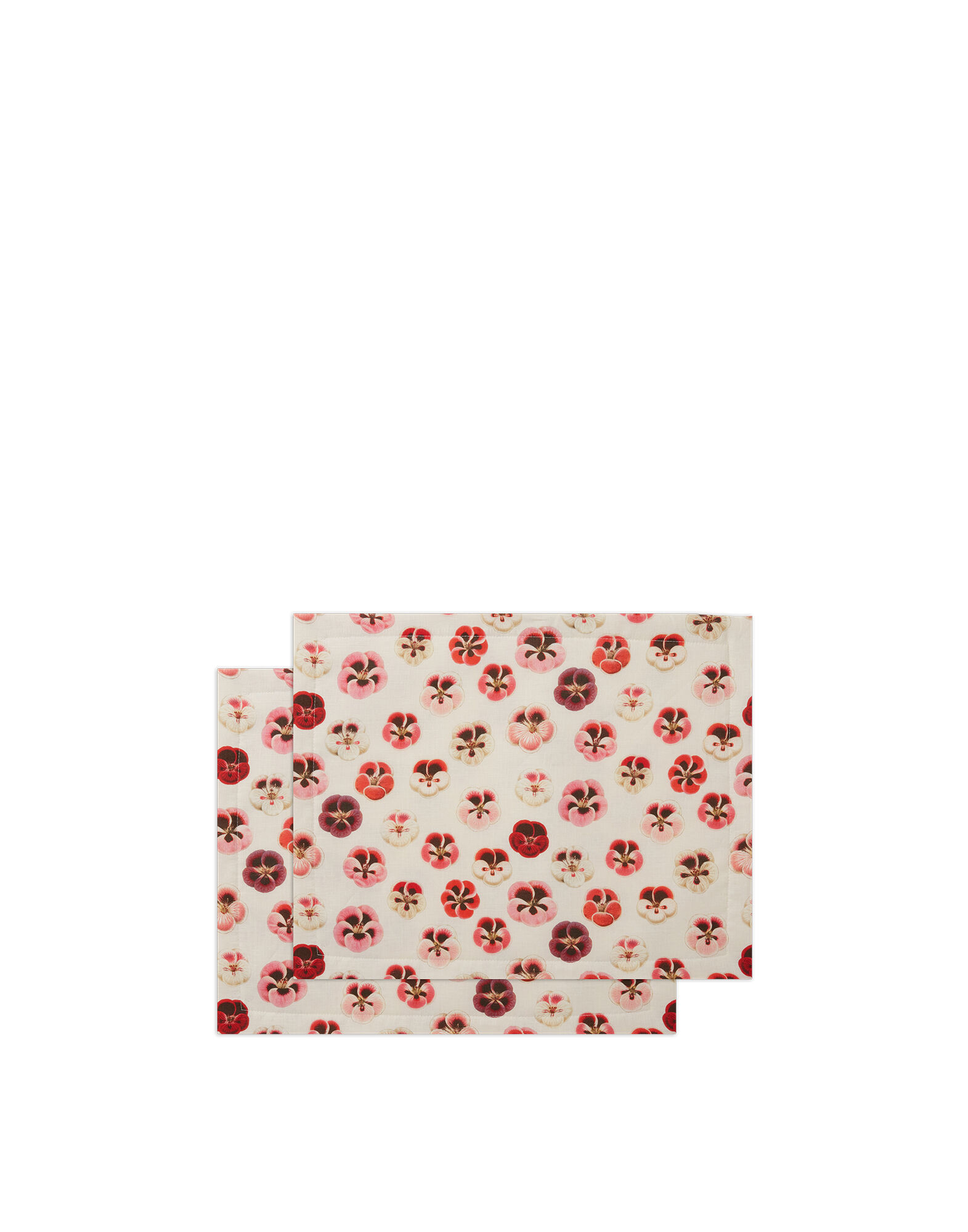 La DoubleJ Placemat Set Of 2 Micro Pansy TBM0001LIN001PAN0002