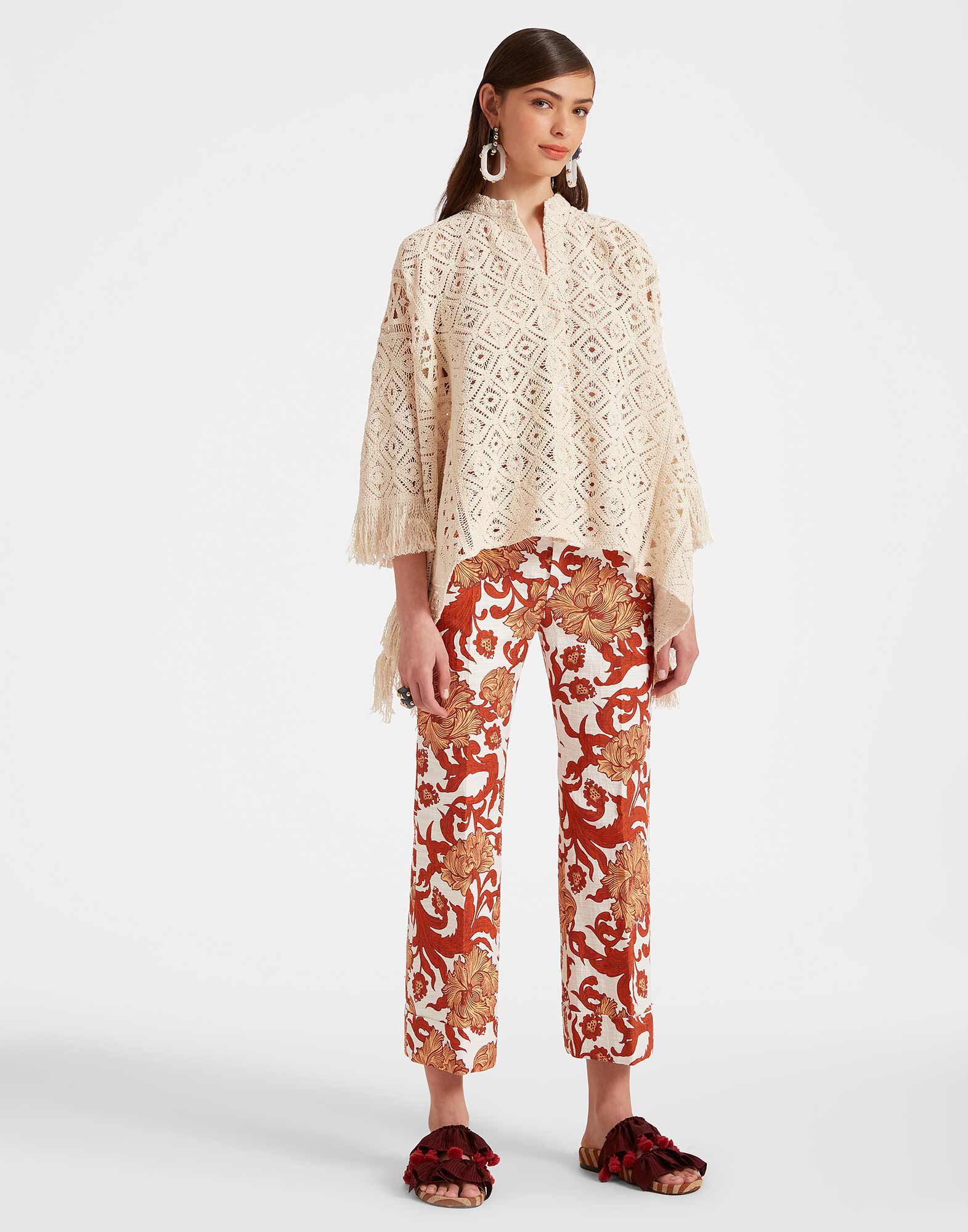 La DoubleJ Hendrix Pants Reef White TRO0014COT005REE01WH01