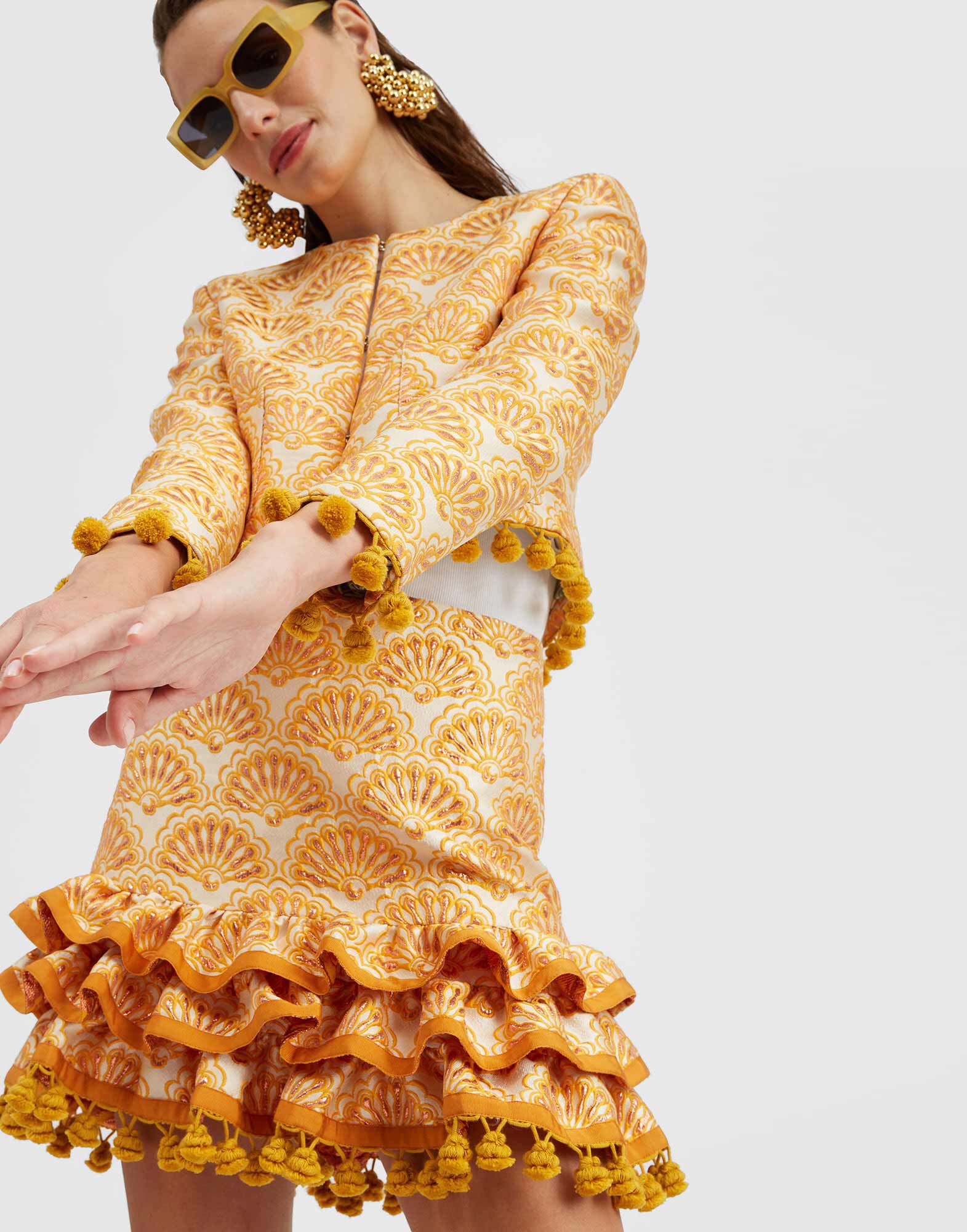 La DoubleJ Bijoux Jacket Fans Gold JAC0099JCQ072FAN02YE05