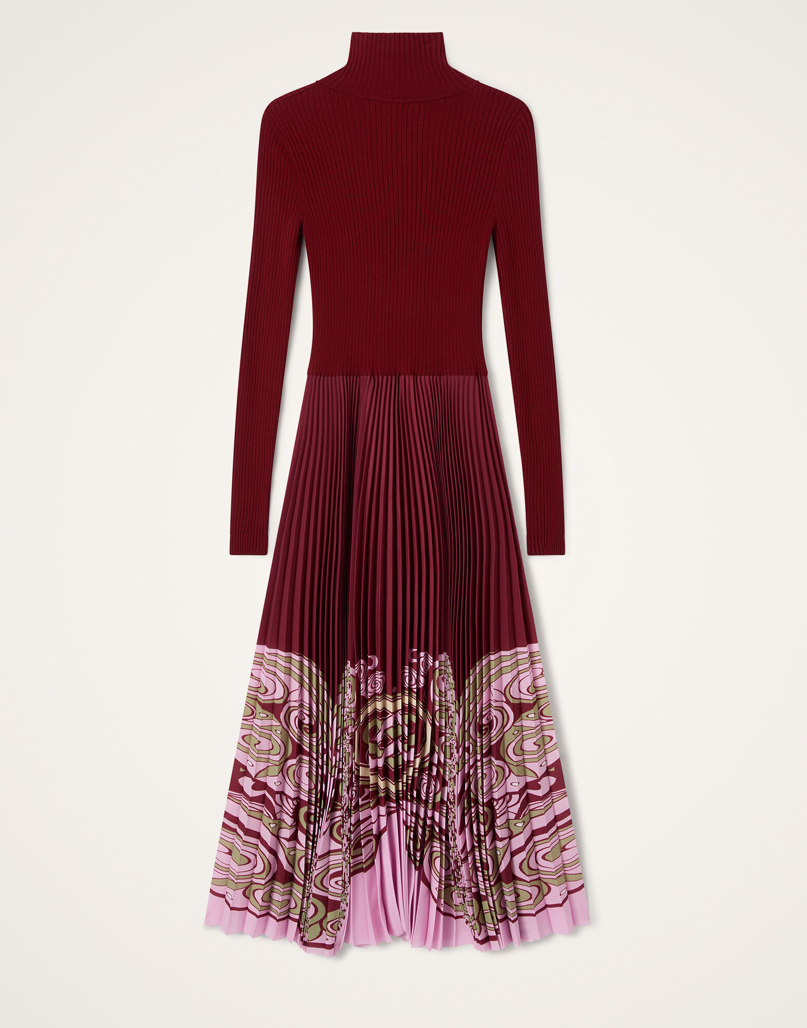 La DoubleJ Moondance Knit Dress Kells Plac&eacute;e Burgundy DRE1017KNI192VA528RE07