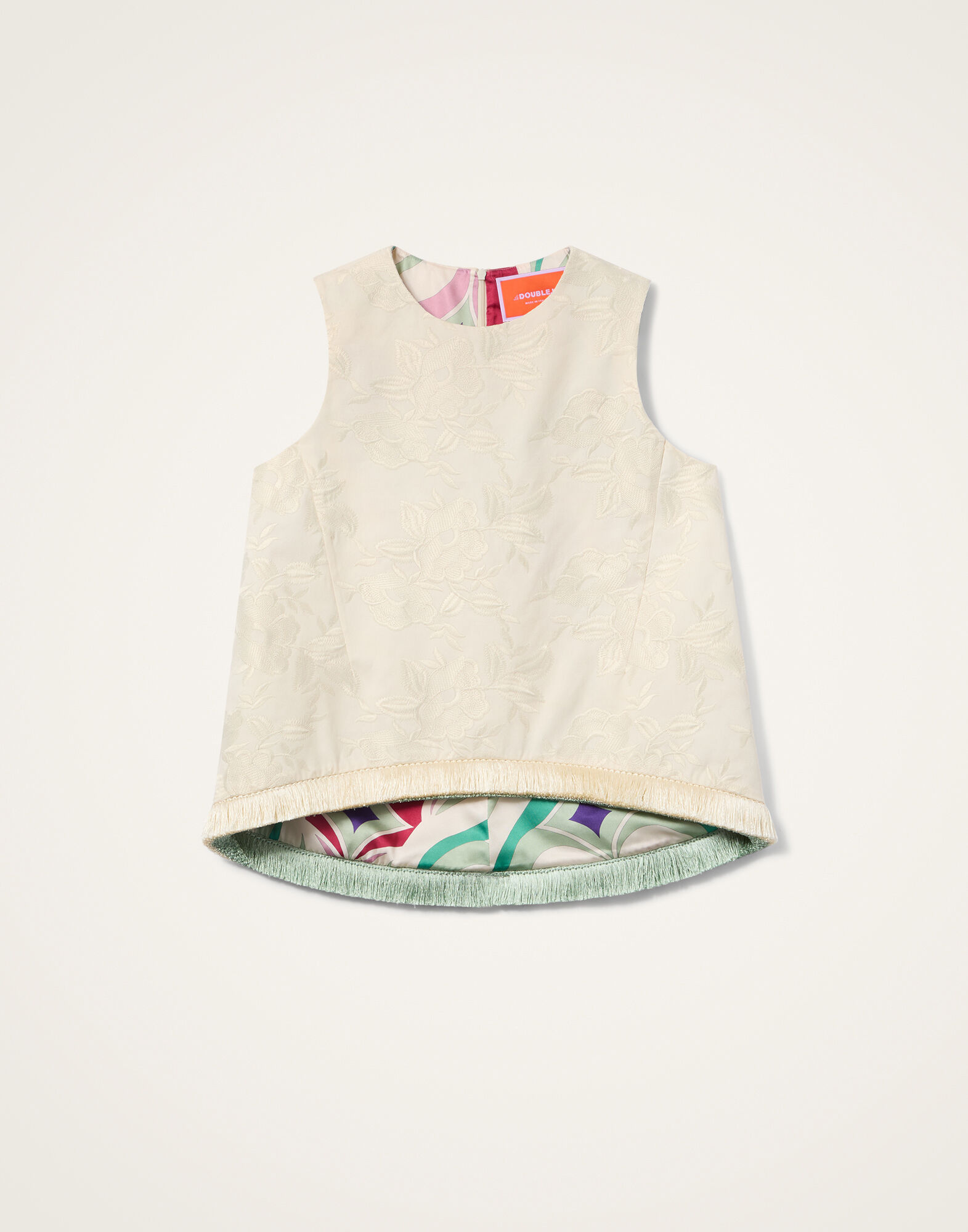 La DoubleJ La Scala Top Solid Ecru TOP0183COT086SOLIDBR05