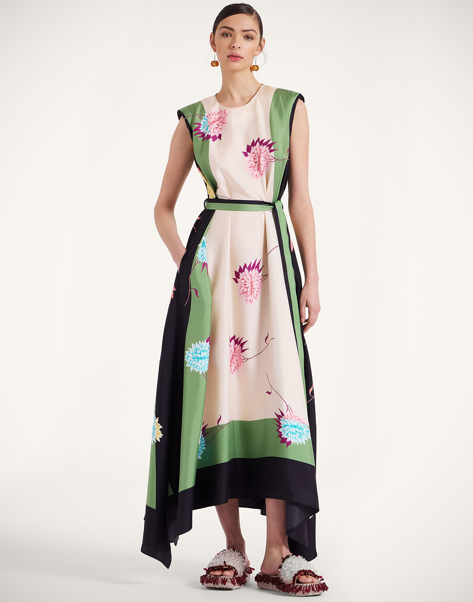 La DoubleJ San Carlo Dress Derby Plac&eacute;e Multicolor DRE0495SIL017DER03MU01