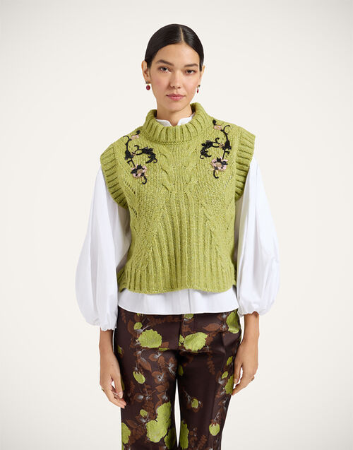 La DoubleJ Cameo Vest Solid Light Green PUL0405KNI215SOLIDGR01