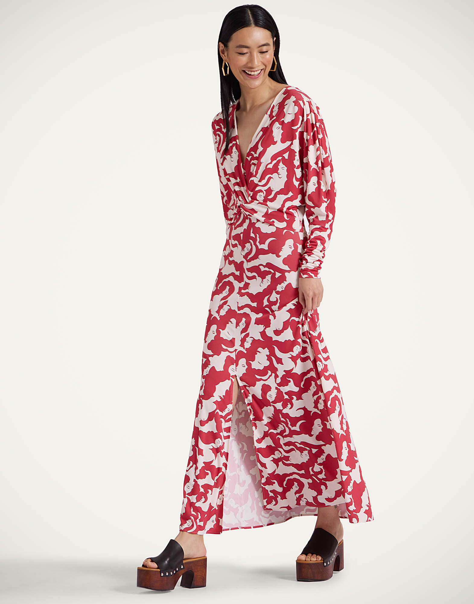 La DoubleJ XX Dress Mamma Red DRE0842JER027MAM01RE01