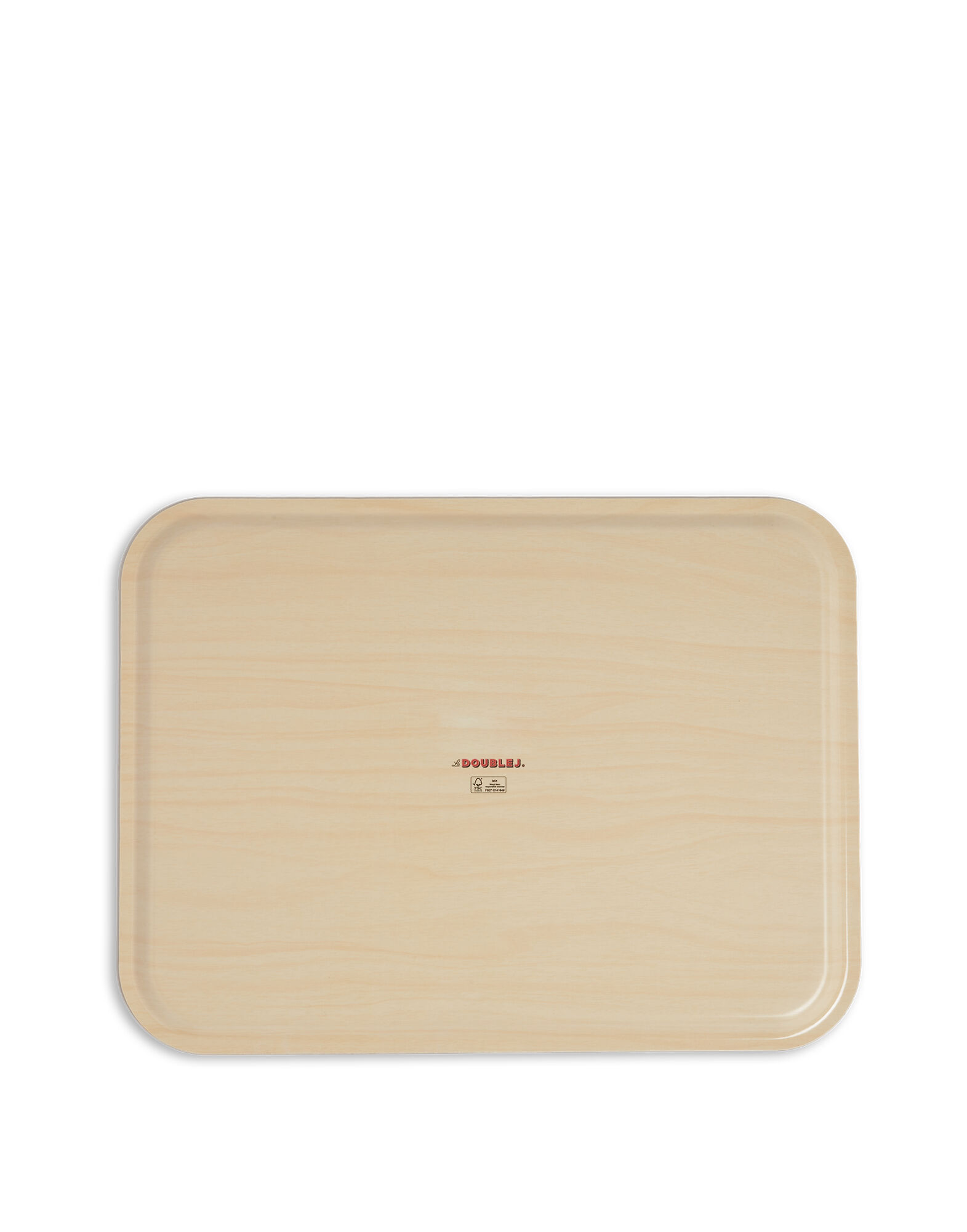 La DoubleJ Rectangular Printed Tray Ninfea TRA0001WOD001NIN0001