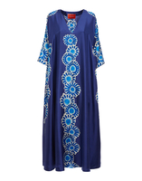 La DoubleJ Muumuu Dress &#40;Plac&eacute;e&#41; Daisy Plac&eacute;e Blue DRE0225SIL006DAY0009