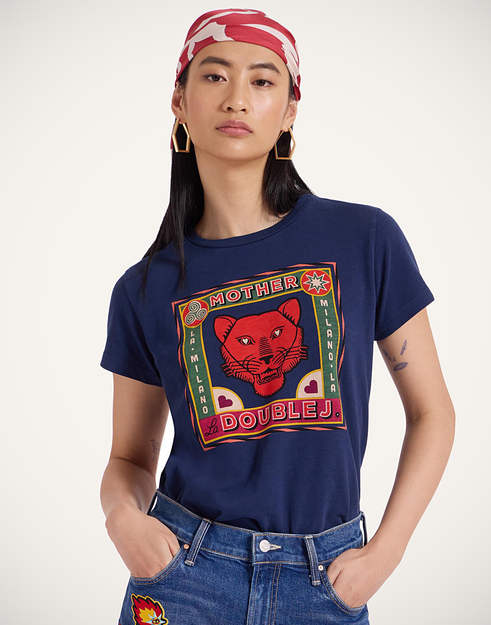 La DoubleJ The Sinful T-Shirt Runs In The Family Blue TSH0063JER059RUN01BU03