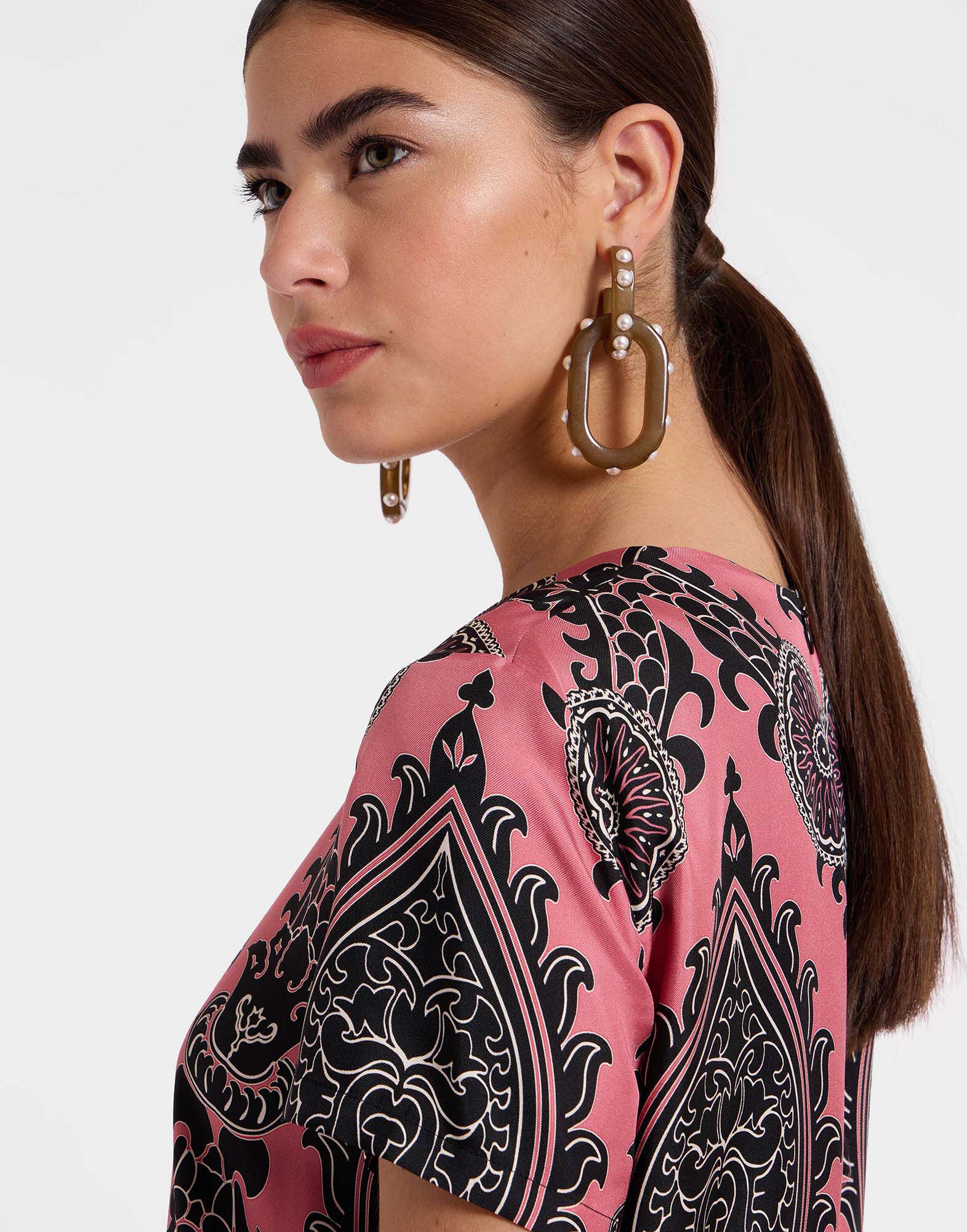 La DoubleJ Swing Dress Oltrarno Pink DRE0001SIL001OLT01PI01