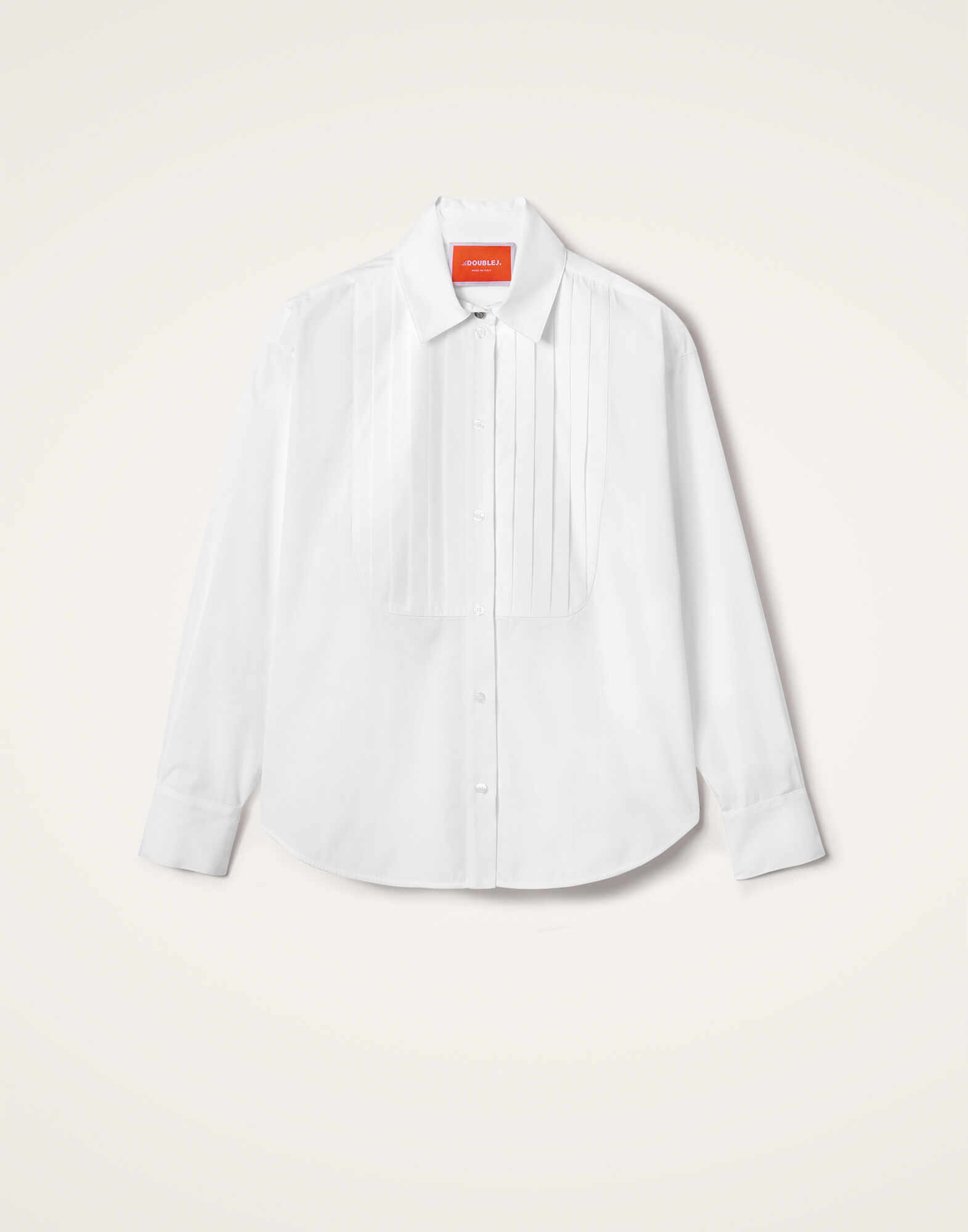 La DoubleJ Peggy Shirt Solid White SHI0115COT064SOLIDWH01