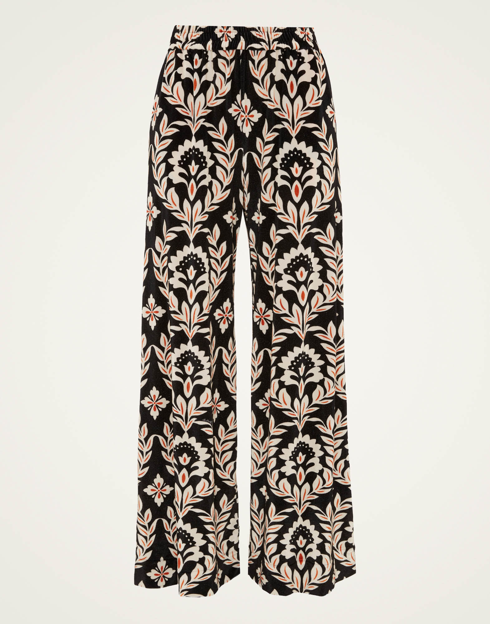 La DoubleJ Palazzo Pants Ghirlanda Black TRO0003VEL006GHI01BL01