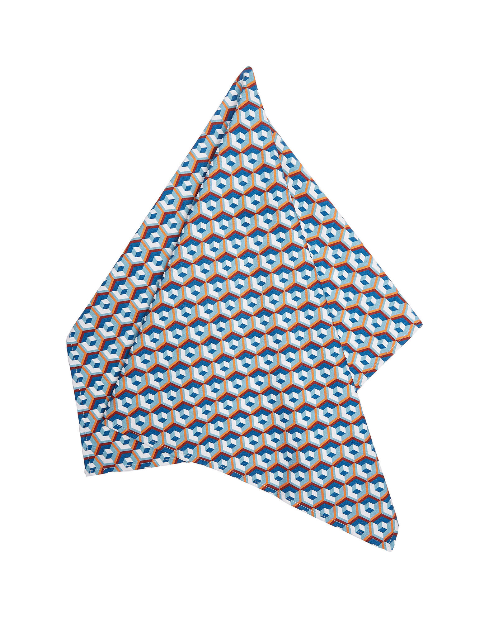 La DoubleJ Dishtowel Cubi Blu DST0001COT019CUB0004