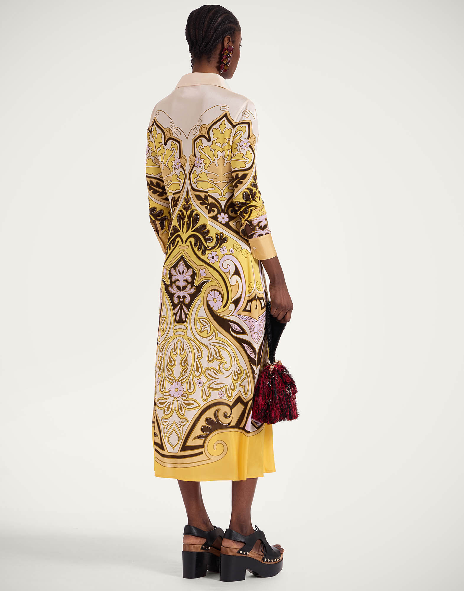 La DoubleJ Perry Street Dress Spells Plac&eacute;e Yellow DRE0807JER053SPE01YE02