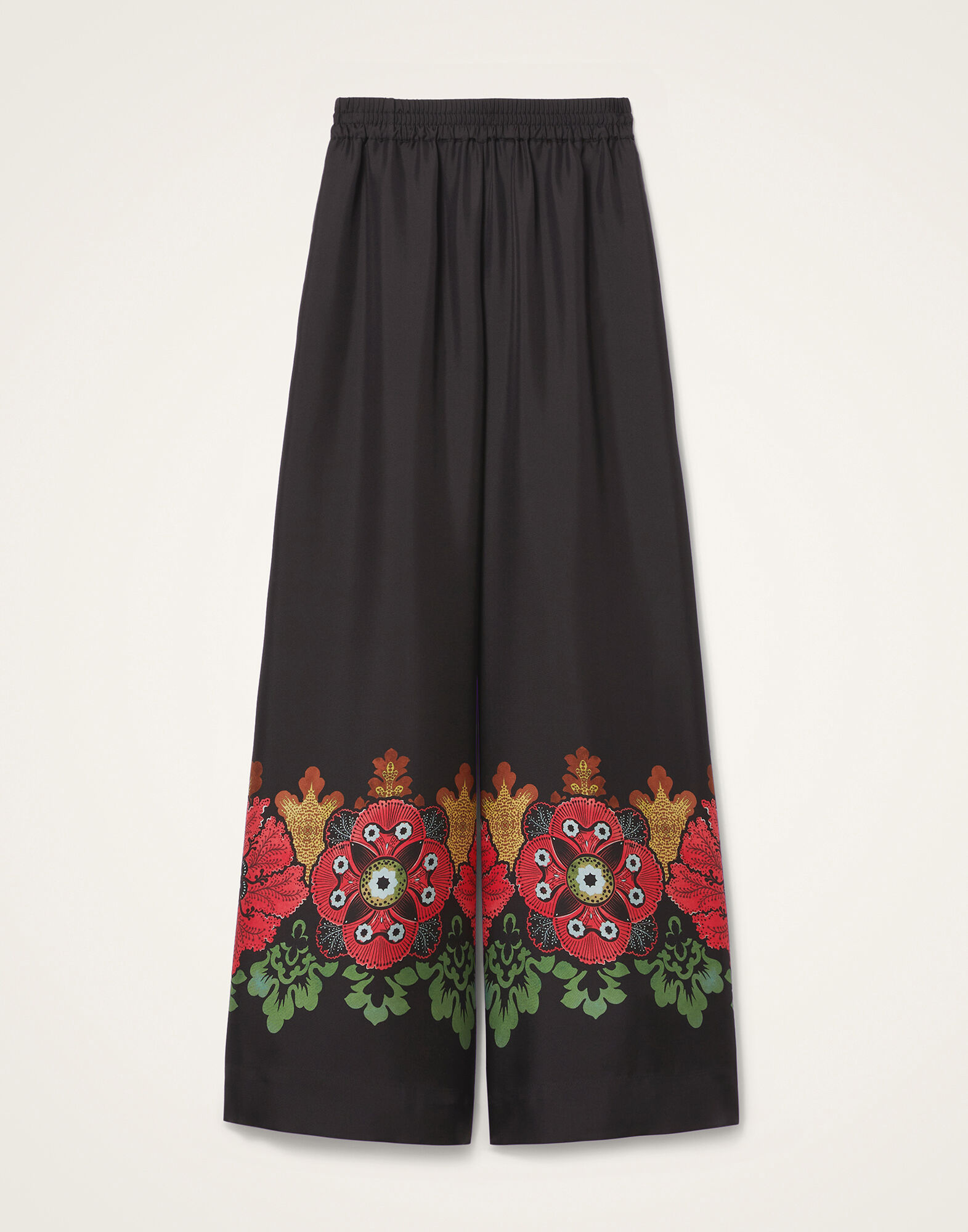 La DoubleJ Palazzo Pants Bounty Plac&eacute;e Red TRO0026SIL006BOU01RE01