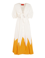 La DoubleJ Peek-A-Boo Dress Solid White Smoke DRE0318COT001AVO0004