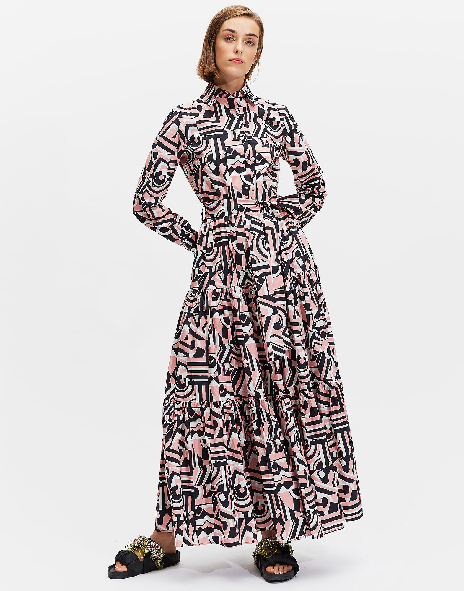 LaDoubleJ Bellini Dress Tetris DRE0016COT001TET0001
