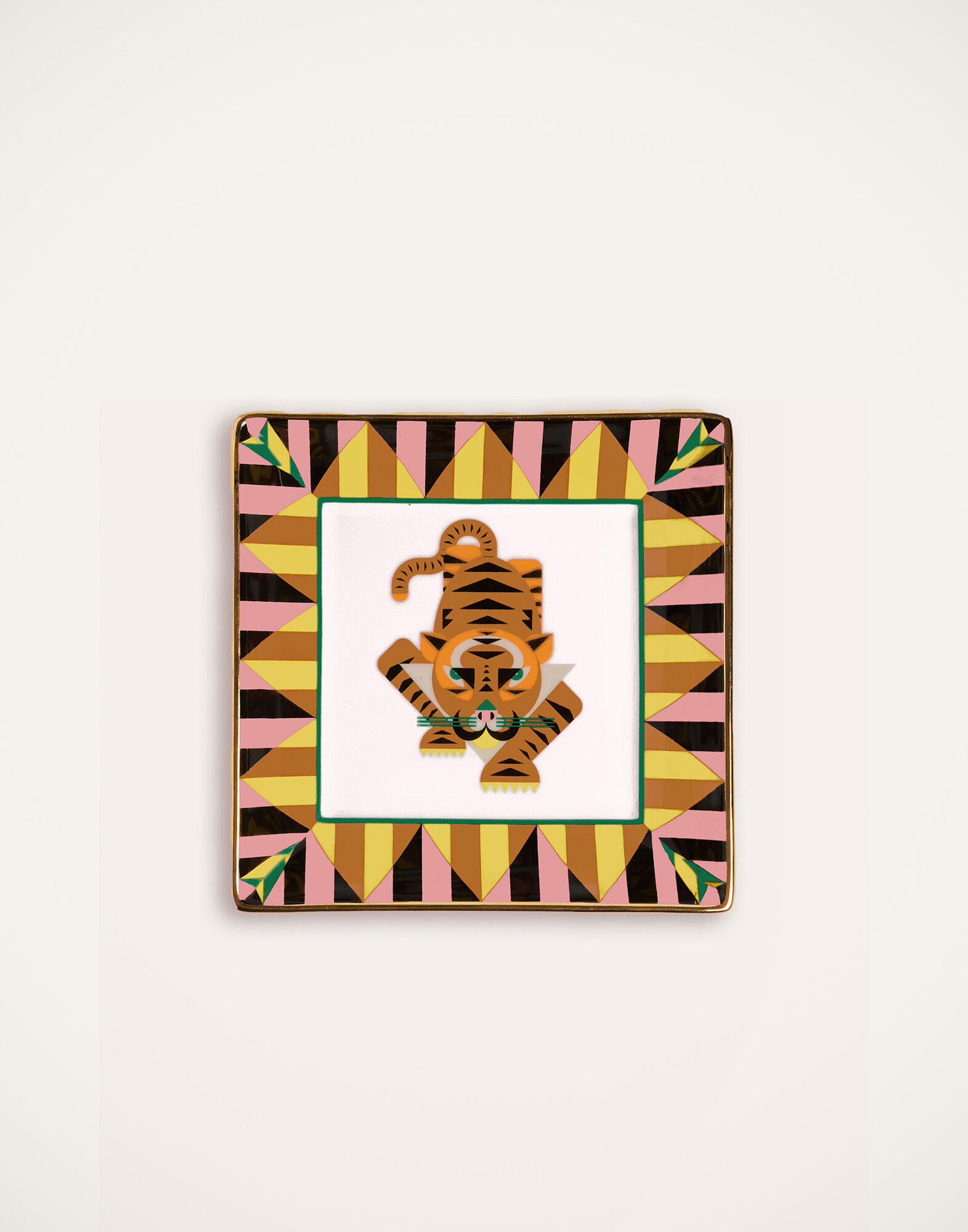 La DoubleJ Trinket Tray (15X15) Tiger DIS0056CER001SPA0002