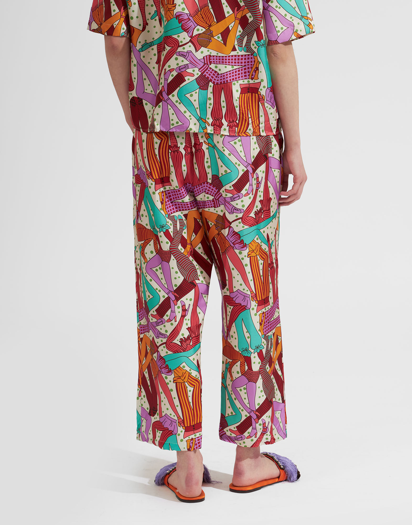 La DoubleJ Drawstring Pants Smartypants TRO0053SIL001SMA01BU08