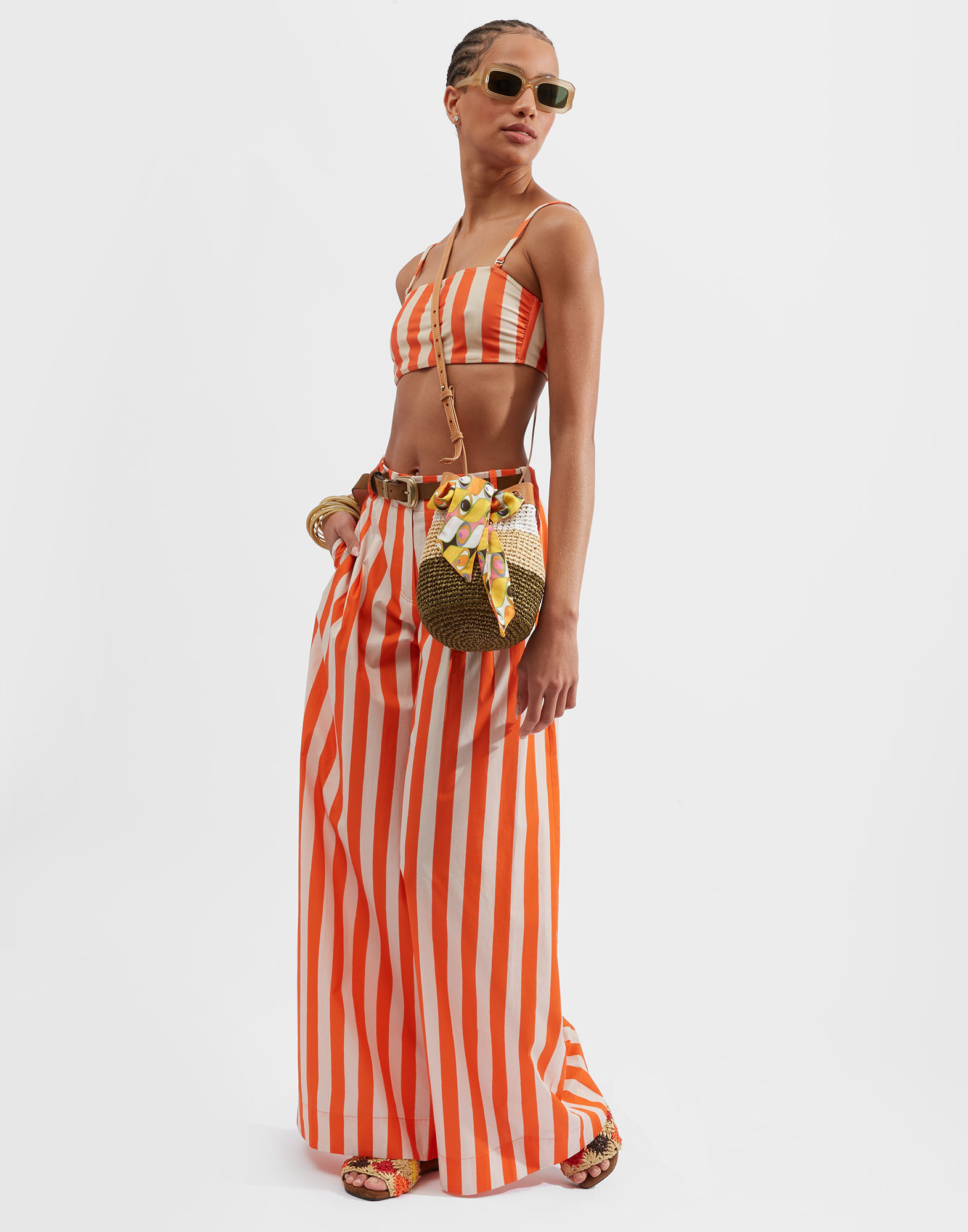 La DoubleJ 3-Way Bandeau Top Riviera SWI0021LYC001RIV01OR02