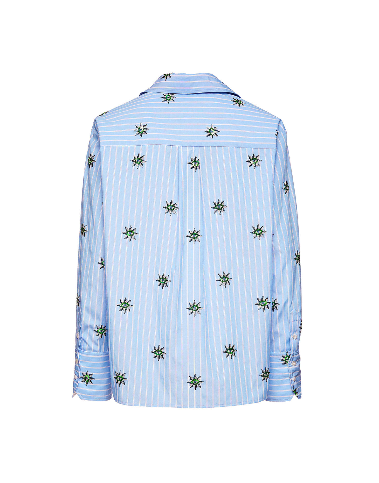 La DoubleJ Milano Shirt Third Eye Embroidered SHI0066EMB009THE02BU01