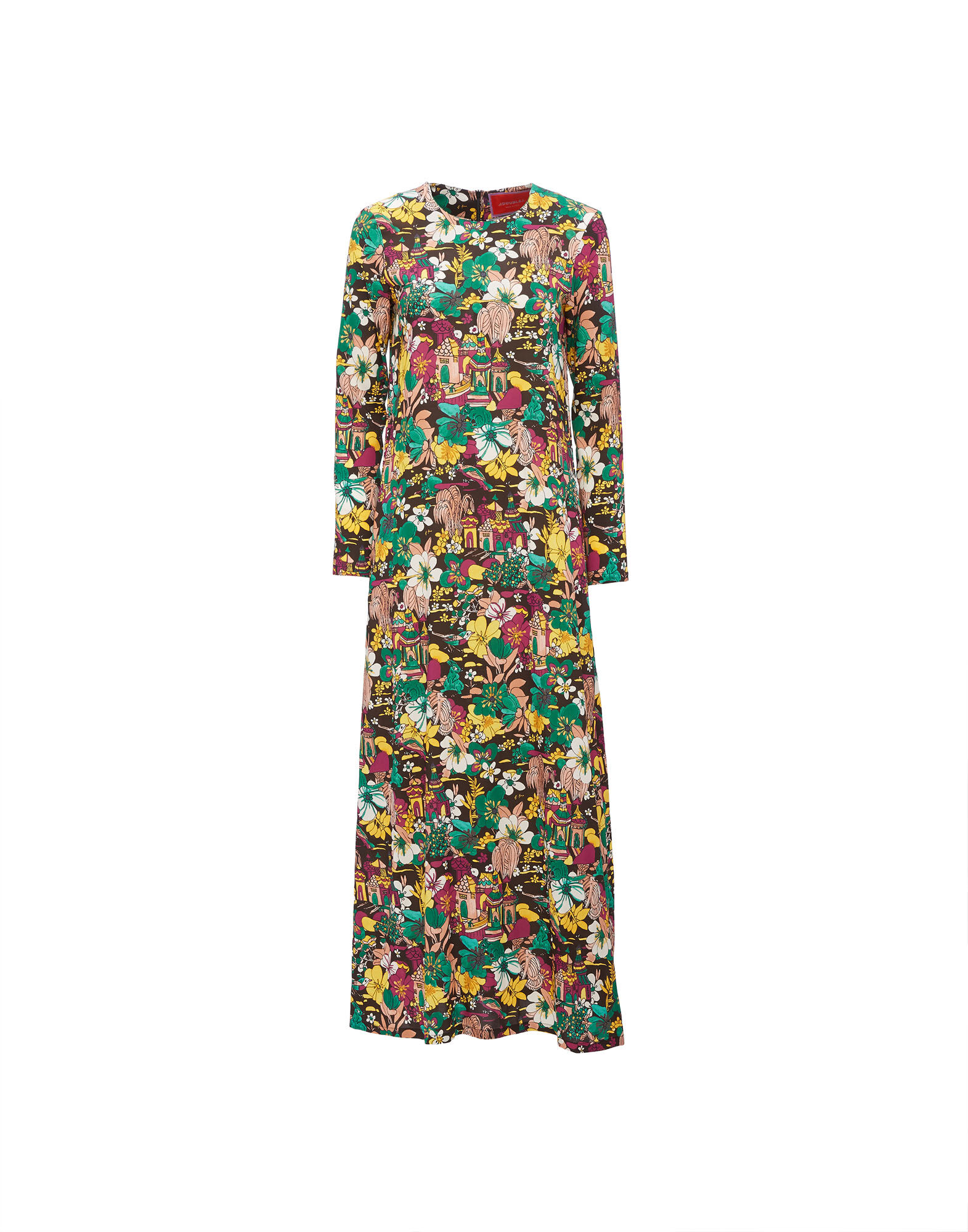 La DoubleJ Long Sleeve Swing Dress Temples DRE0184VIS001TEM0001