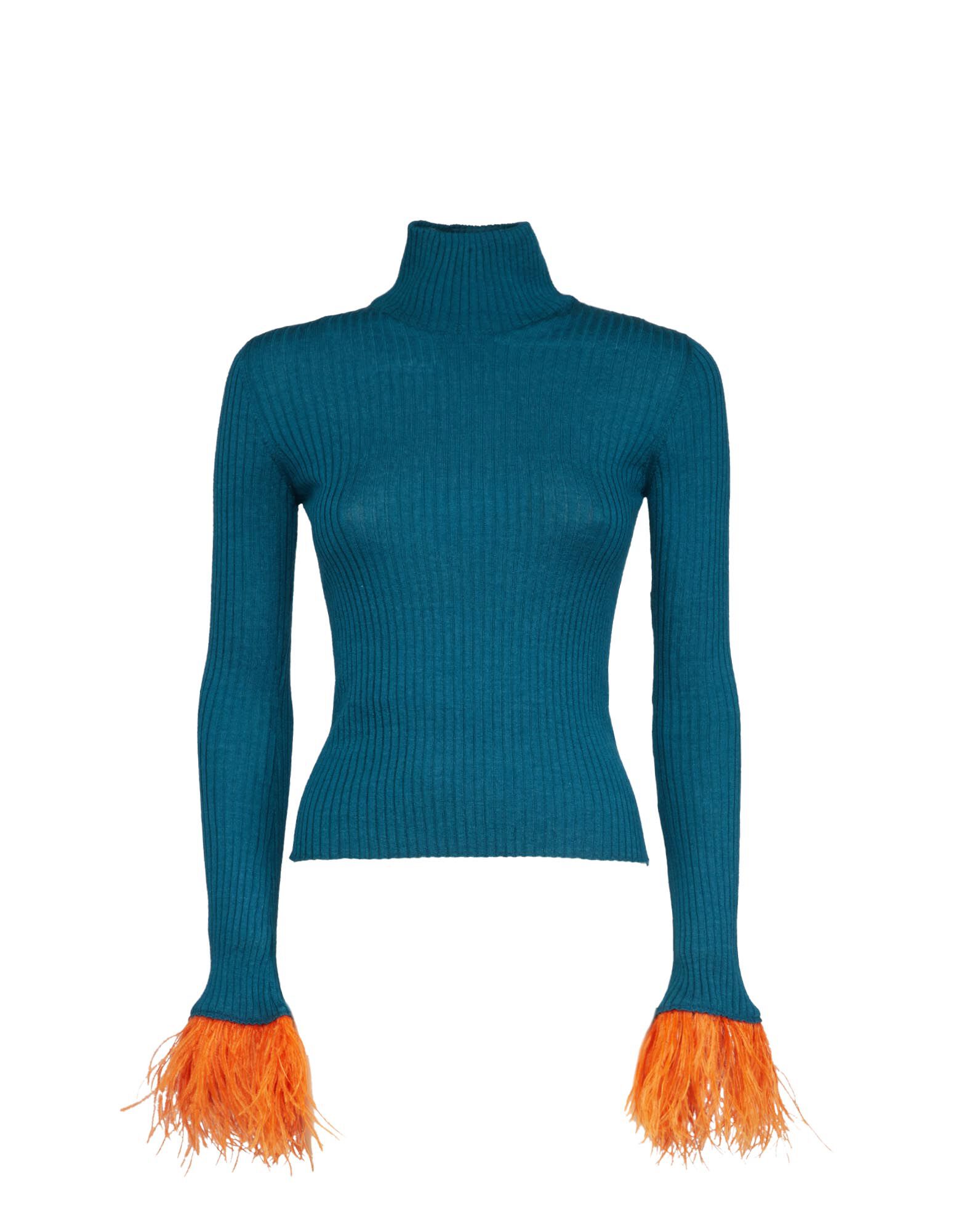 La DoubleJ High Kick Top Blue PUL0167KNI091VA196BU05