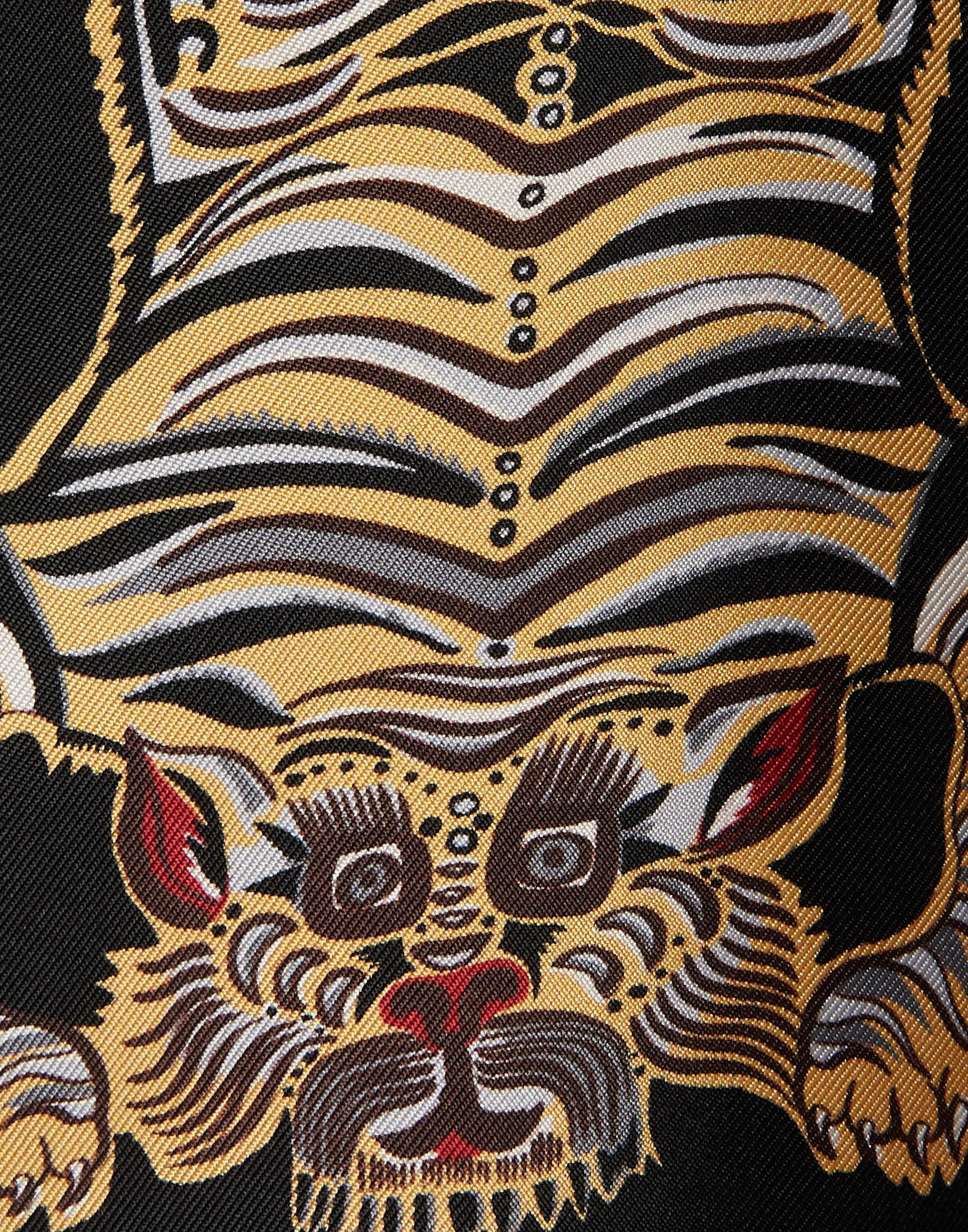 La DoubleJ Swing Dress Tiger Tiles Black DRE0001SIL001TIG0007