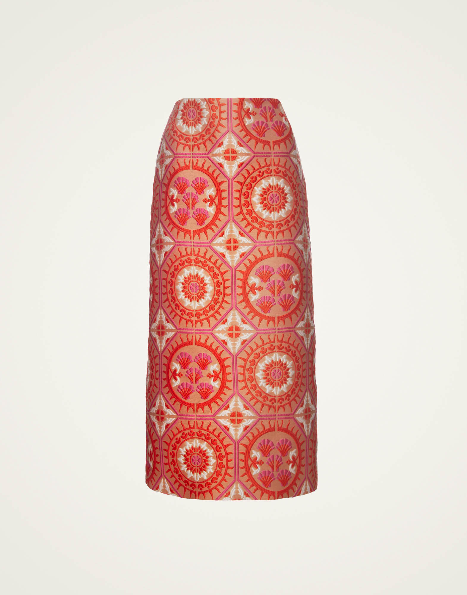 Pencil Skirt in Sun Orange for Women | La DoubleJ US