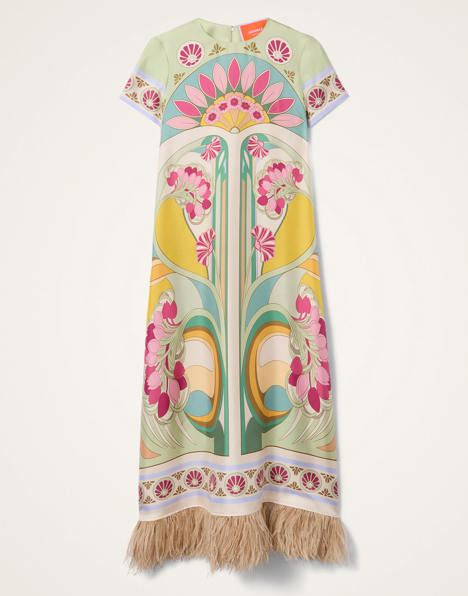 La DoubleJ Swing Dress Tulip Plac&eacute;e Green DRE0864SIL026TUL07GR02