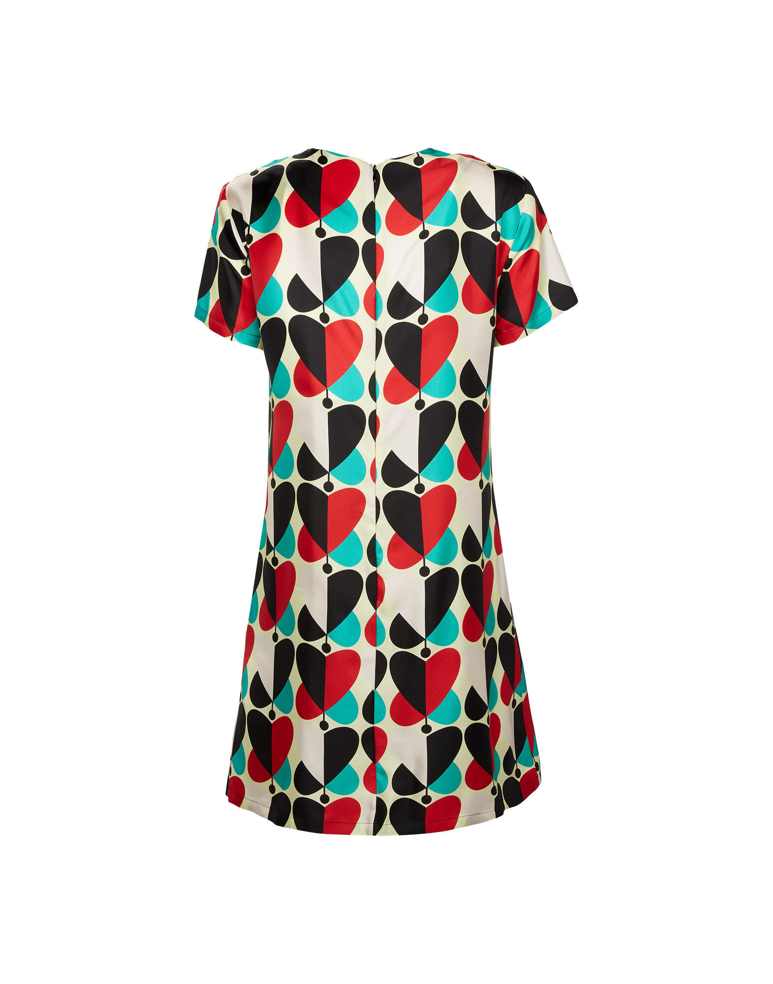 LaDoubleJ Mini Swing Dress Farfalle Rosso DRE0159SIL001FAR0004