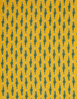 La DoubleJ Large Napkins Set Of 2 &#40;45X45&#41; Como Fish Yellow Small NAP0006LIN005CMF0006