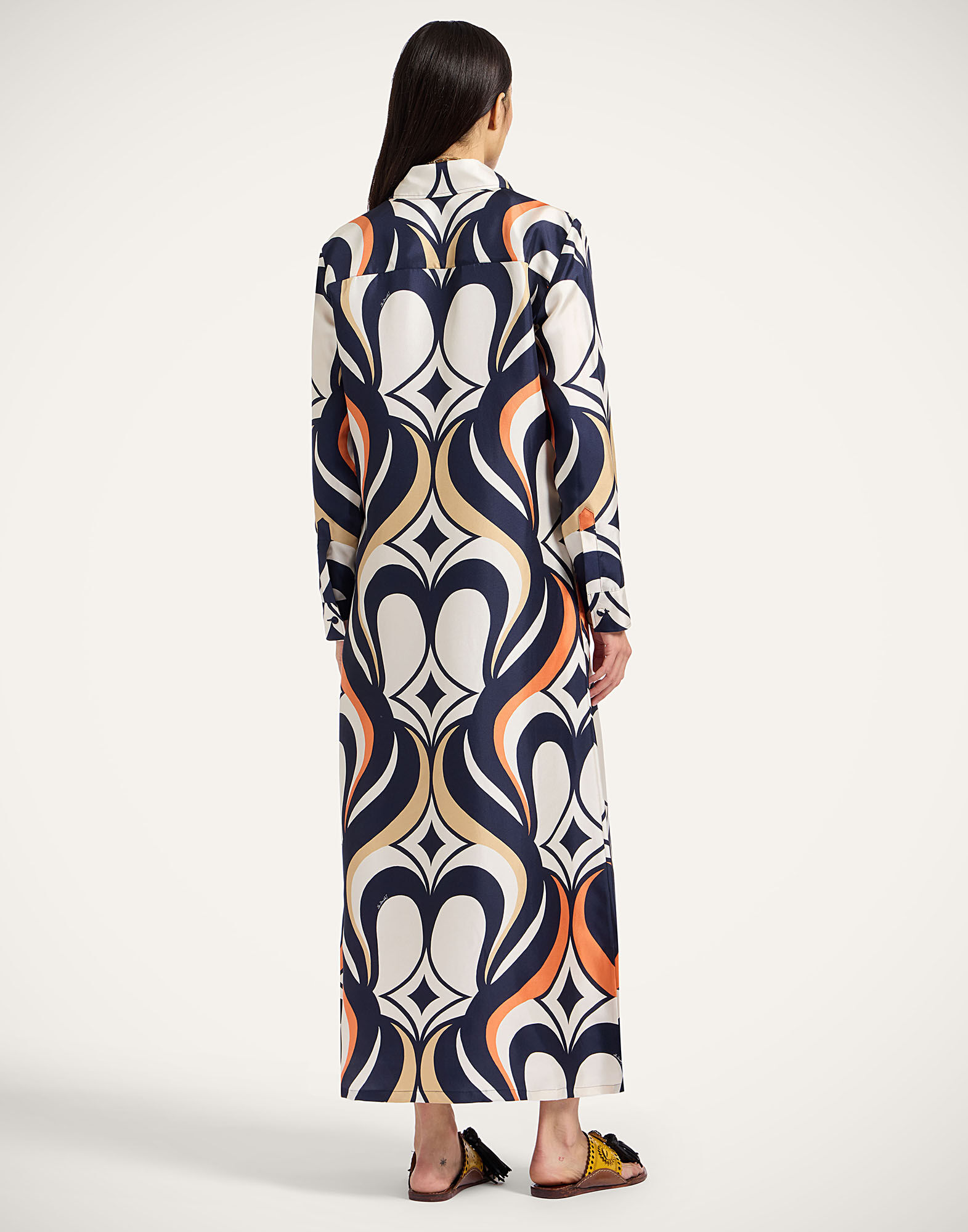 La DoubleJ Chemise Swing Dress Jive Macro White DRE0913SIL001JIV04WH01