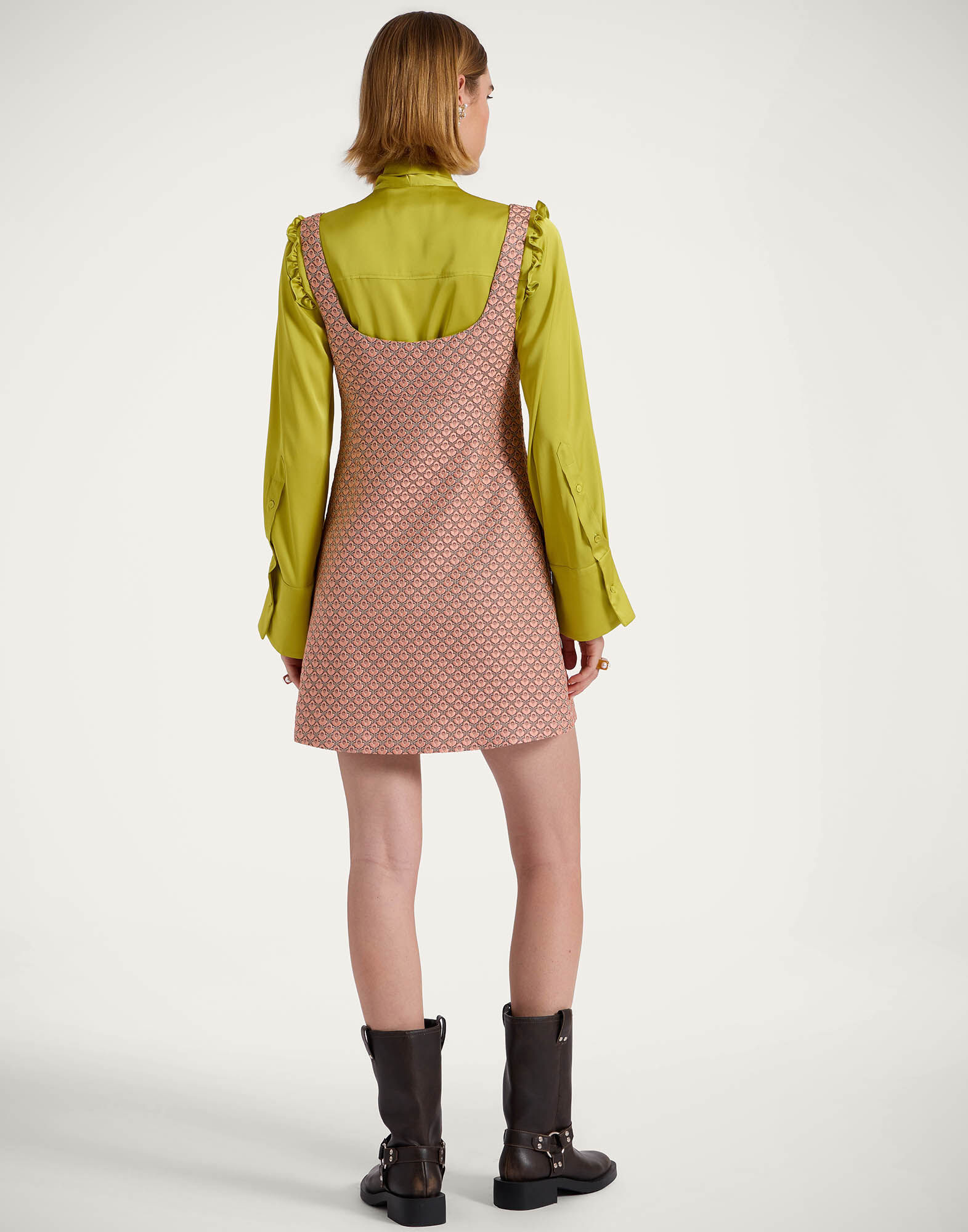 La DoubleJ Ella Mini Dress Tulip Pale Pink DRE0774JCQ088TUL05PI02