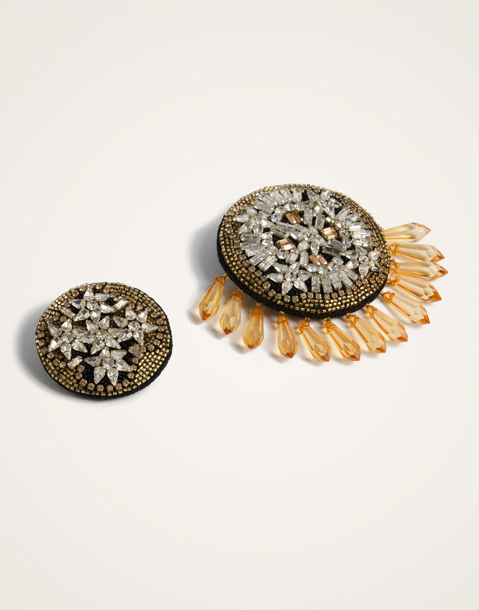 La DoubleJ Set Of 2 Pins Nucleus Champagne BCH0005EMB124NUC05YE07