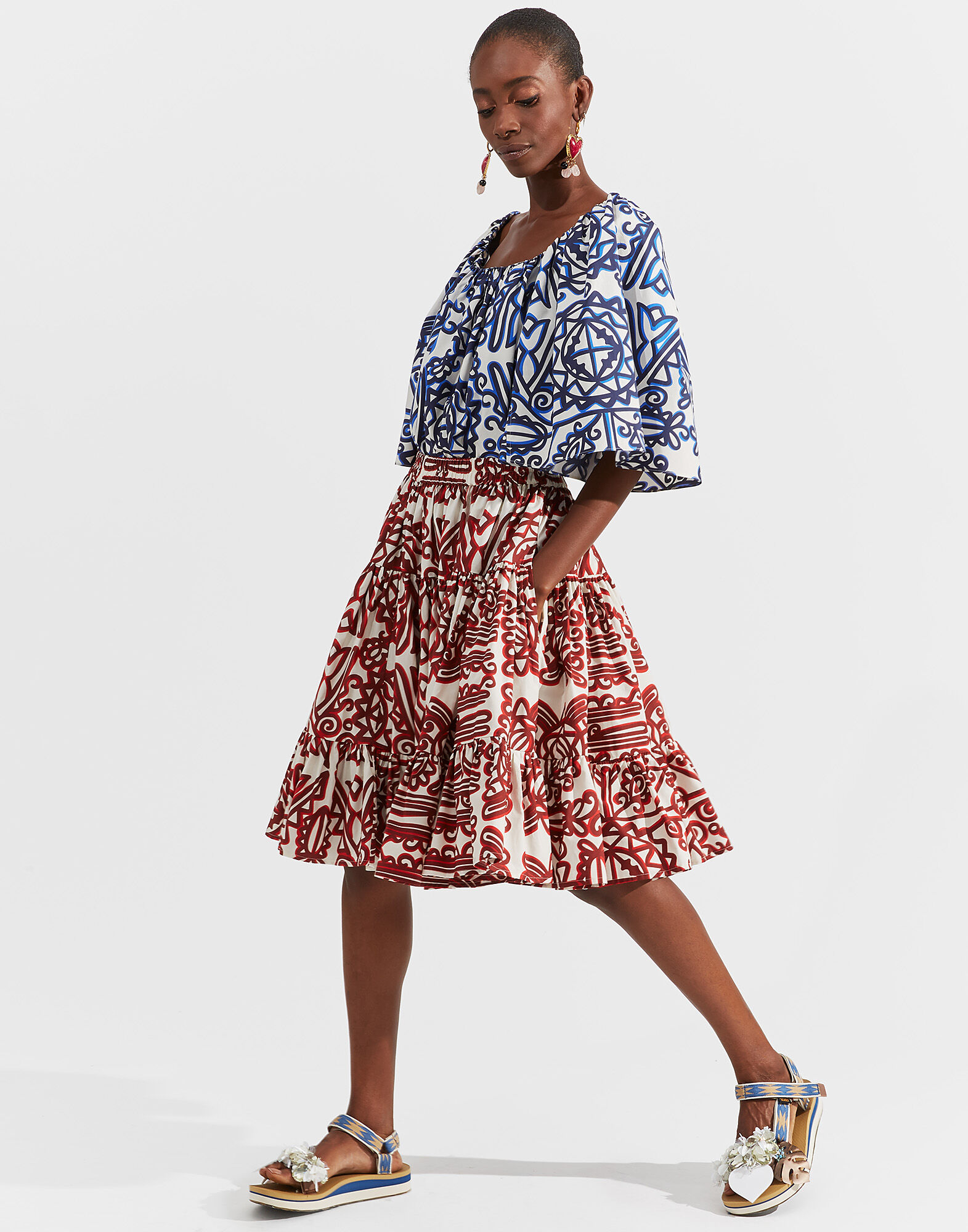 LaDoubleJ Rapunzel Top Parnaveg Blu TOP0025COT001PRN0002