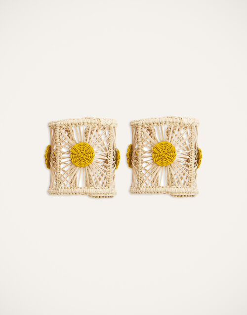 La DoubleJ Napkin Rings Set Of 2 Yellow RNG0001RAF007YEL0001