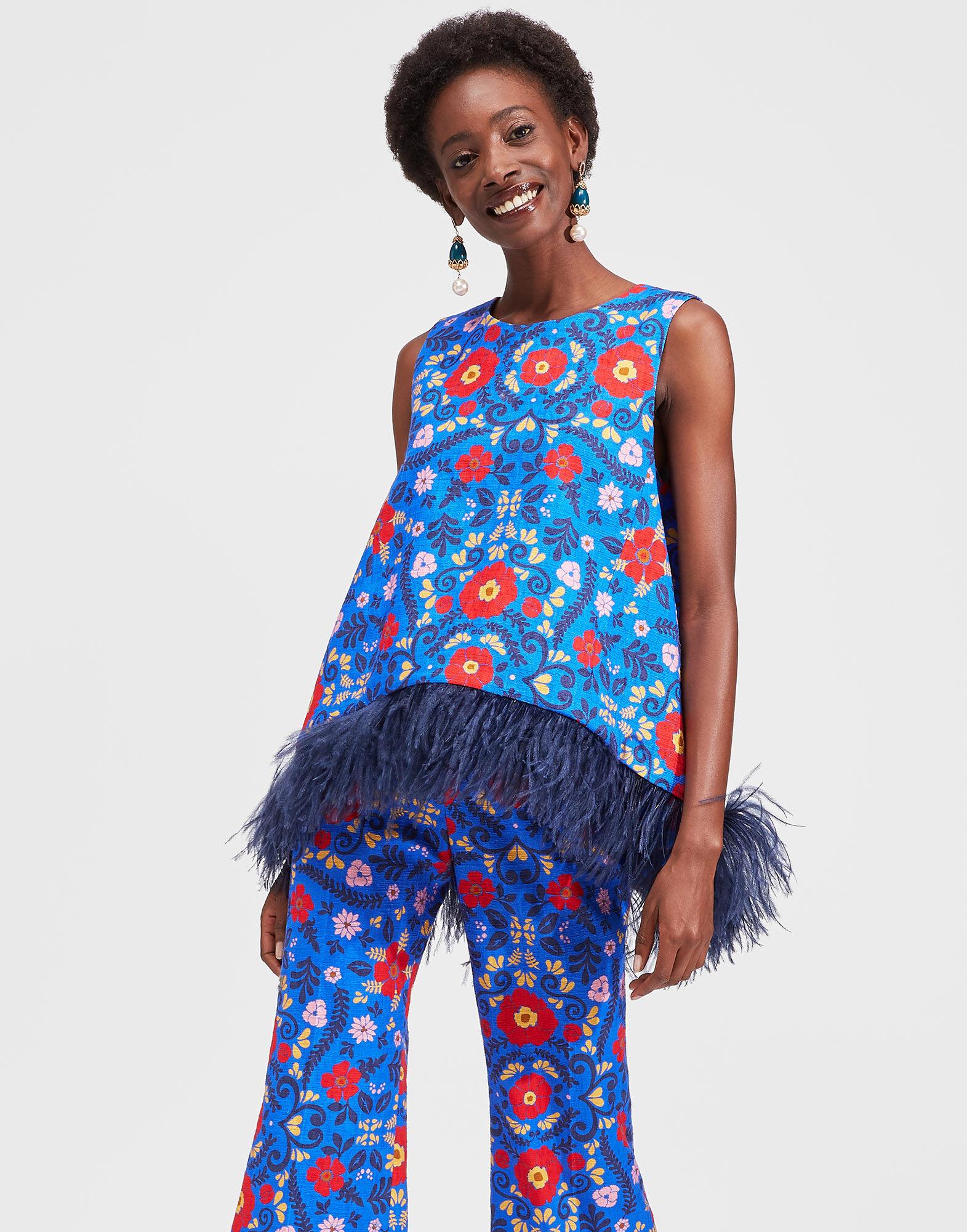 LaDoubleJ La Scala Top (With Feathers) Heckfield TOP0013COT005HEC0001