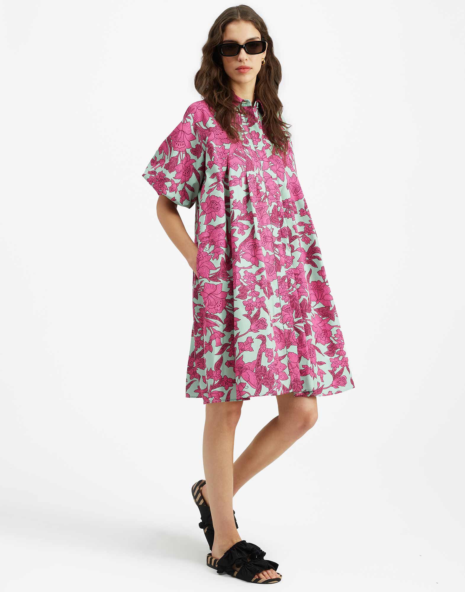 La DoubleJ Sunburst Dress Lilium Purple DRE0471COT039LIL01PU01
