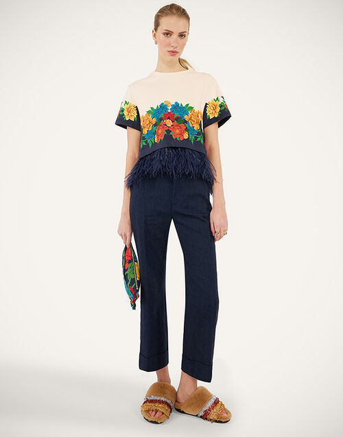 La DoubleJ Hendrix Pants Solid Midnight Blue TRO0014COT005SOLIDBU04