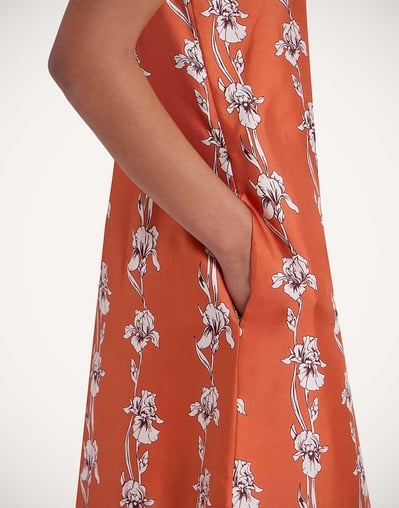 orange swing dress SOLERSUN Women's Burnt Orange Summer Elegant Tropical Holiday Vacation Boho Halter V-Neck Pleated A-Line Maxi Dress,Daily Casual Flowing Swing Dress
