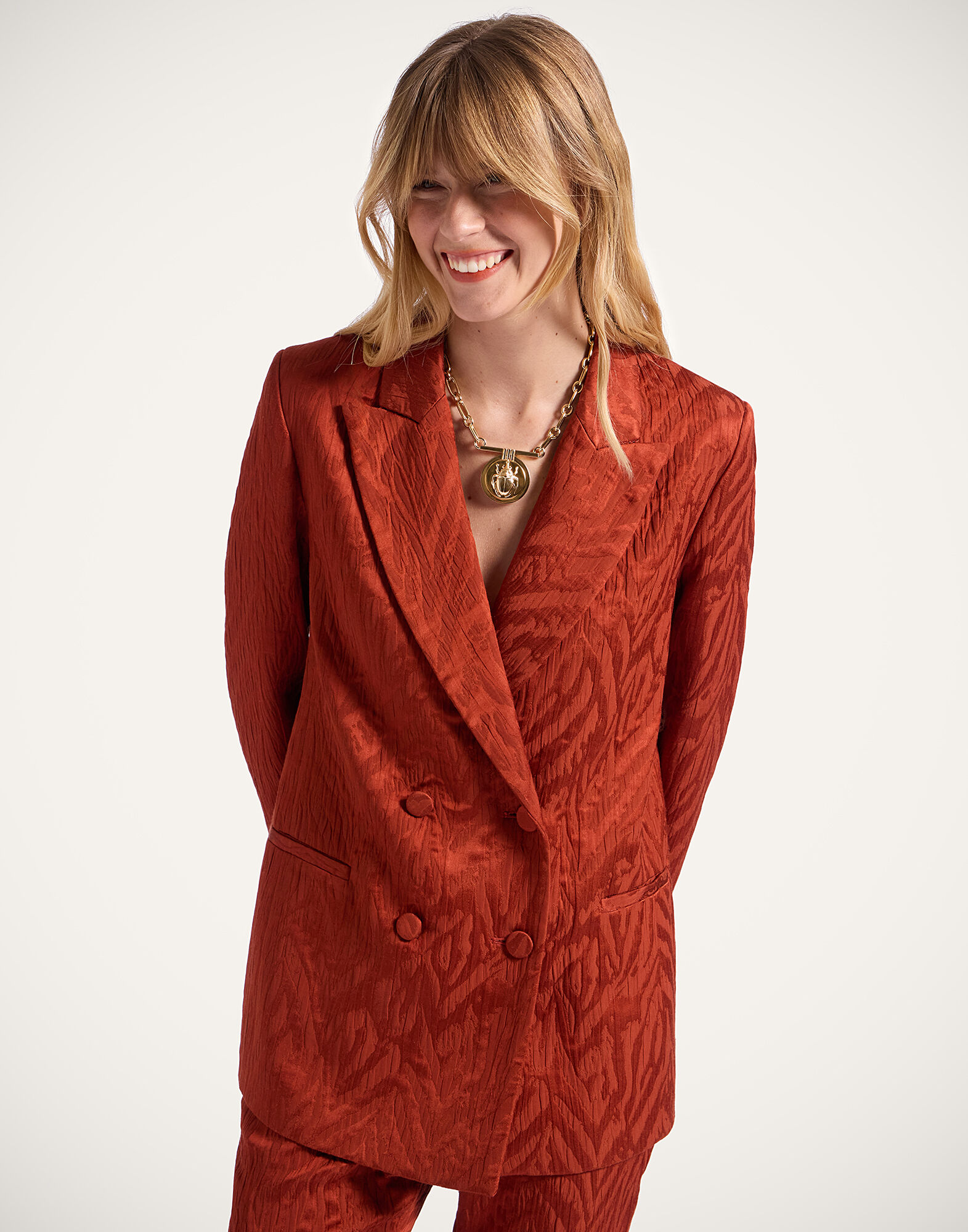 La DoubleJ Jagger Jacket Animalier Rust JAC0148JCQ118ANI02OR04