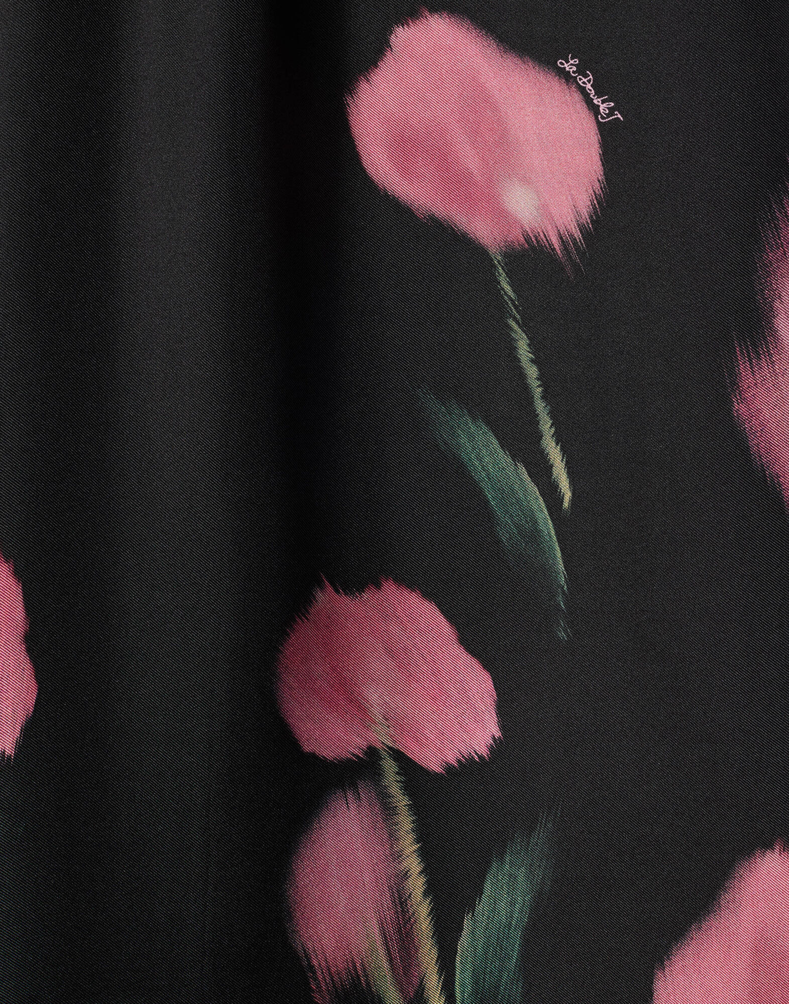 La DoubleJ Palazzo Pants Anthurium Black TRO0003SIL001ANT02BL01