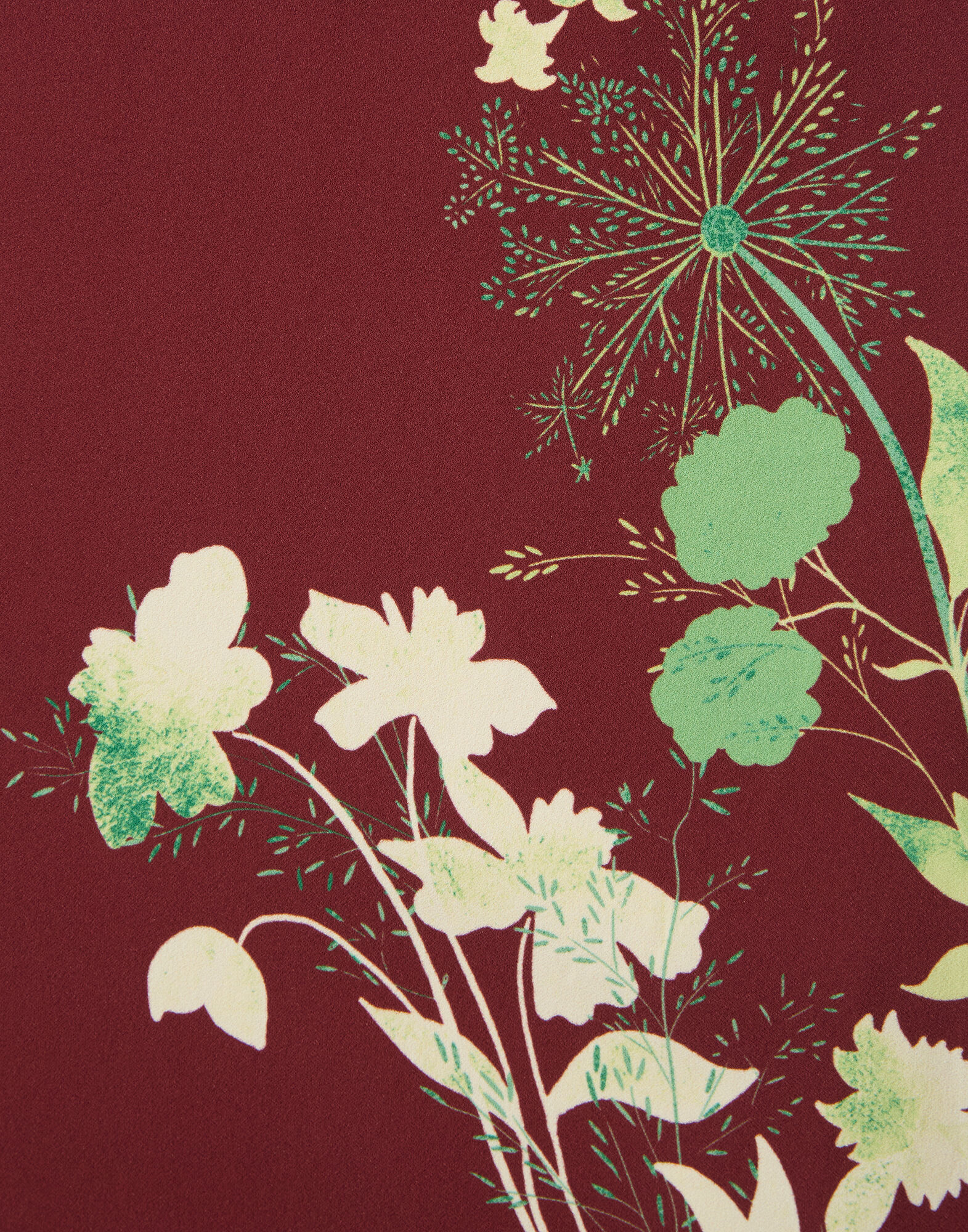 La DoubleJ Stretch Tunic Woodland Plac&eacute;e Burgundy TOP0053VIS011WOD01RE02