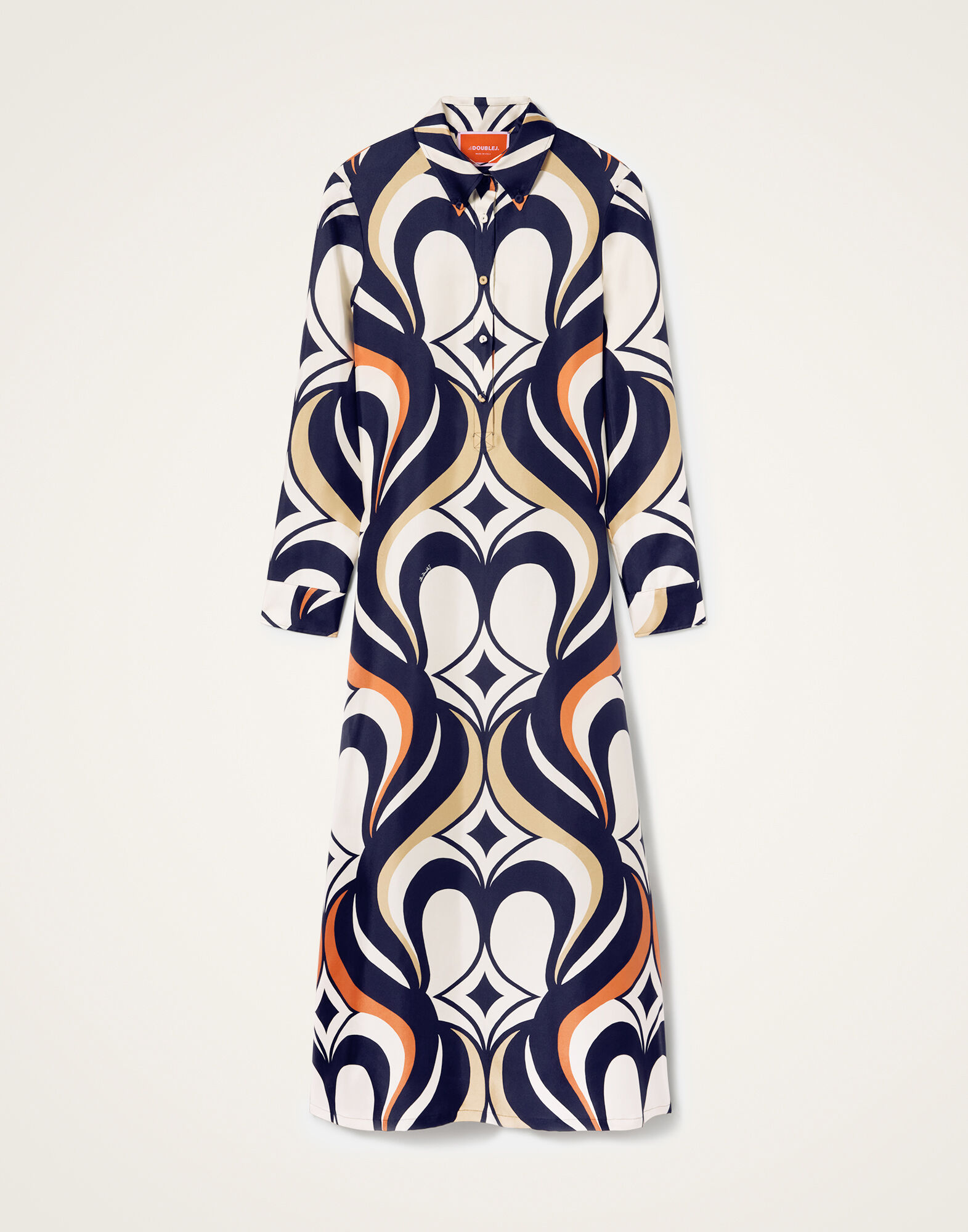 La DoubleJ Chemise Swing Dress Jive Macro White DRE0913SIL001JIV04WH01