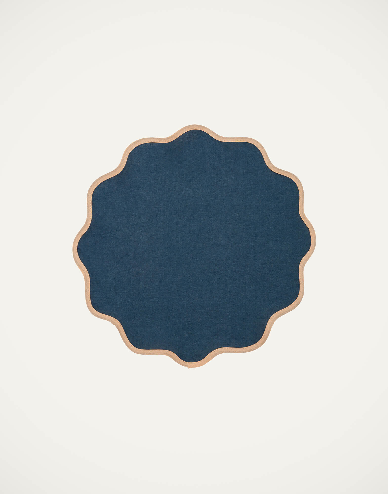 La DoubleJ Cloud Placemat Set Of 2 Rainbow Navy TBM0003LIN006RAI0031