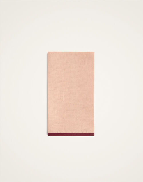 La DoubleJ Large Napkins Set of 2 Rainbow Light Pink NAP0010LIN017RAI45PI20