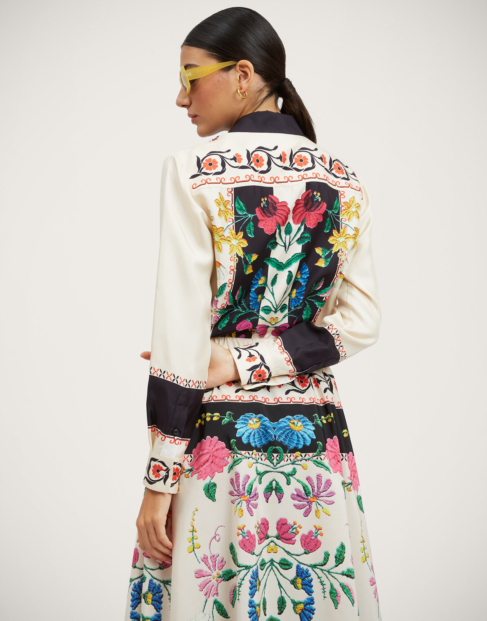 La DoubleJ Boy Shirt Plaza Plac&eacute;e Ivory SHI0040SIL006PLA04WH04