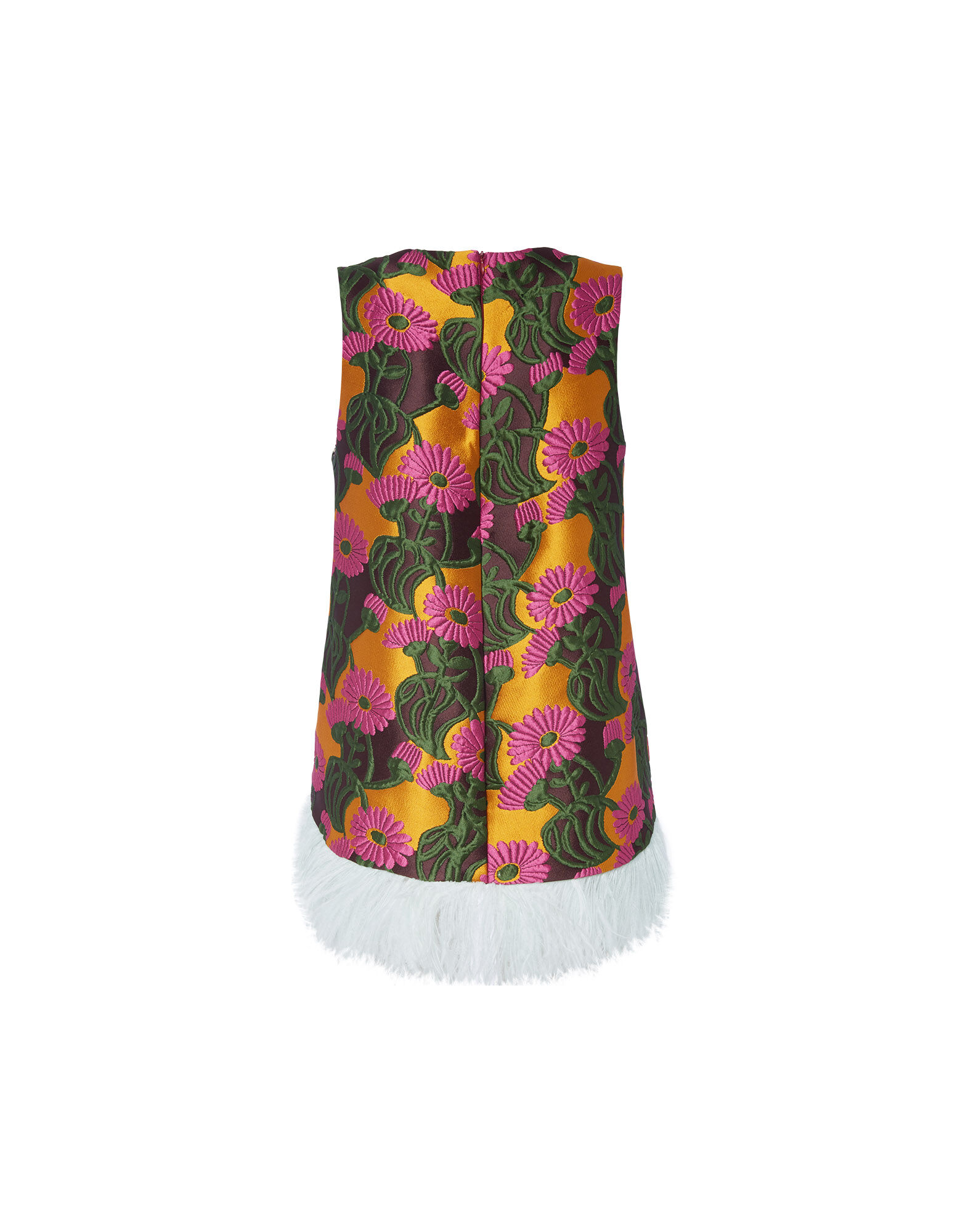 La DoubleJ La Scala Top (With Feathers) Orange Gerber TOP0013JAC036GER0005