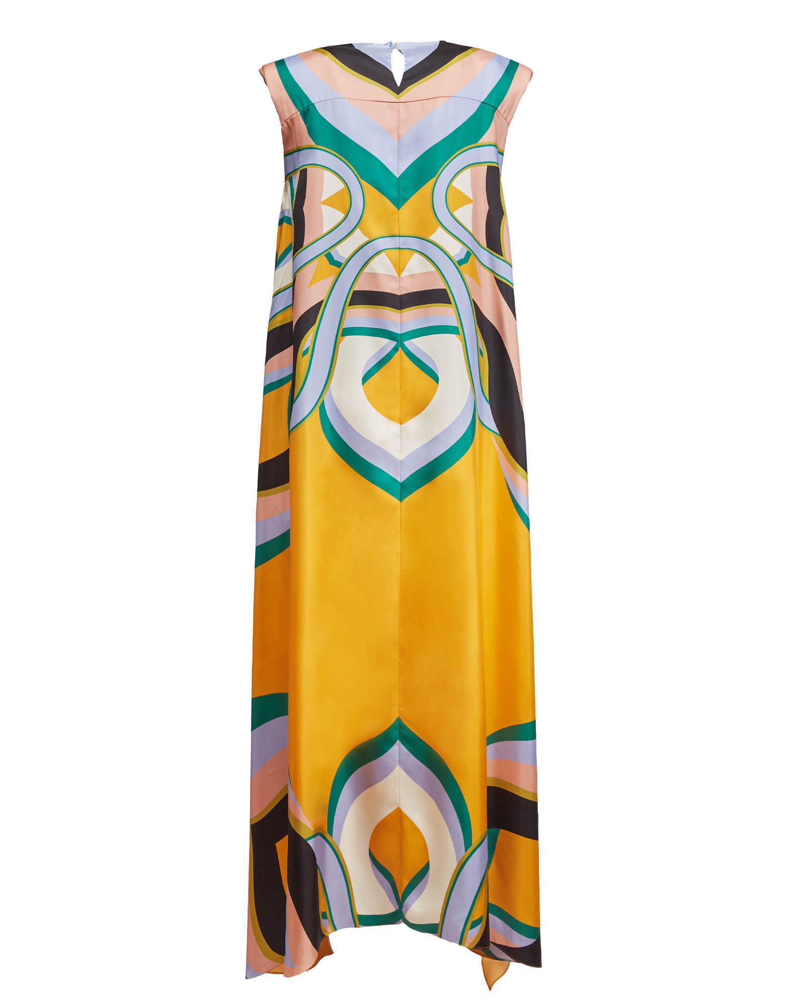 La DoubleJ San Carlo Dress Macro Plates Placed Arancio DRE0495SIL006MCP03OR02